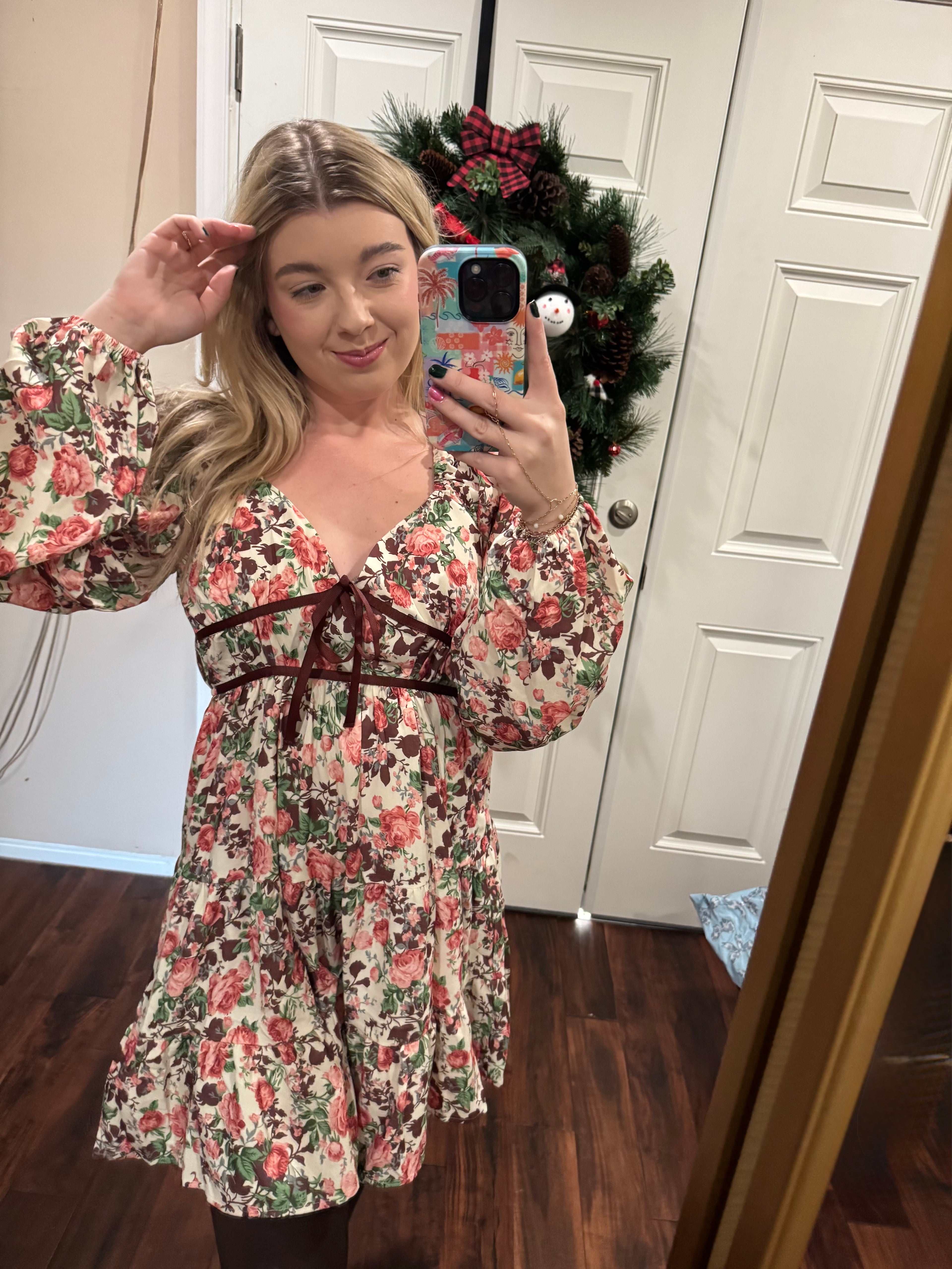 Winter Flowers Dress
