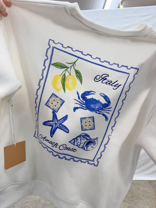 Italy Embroidered Pullover