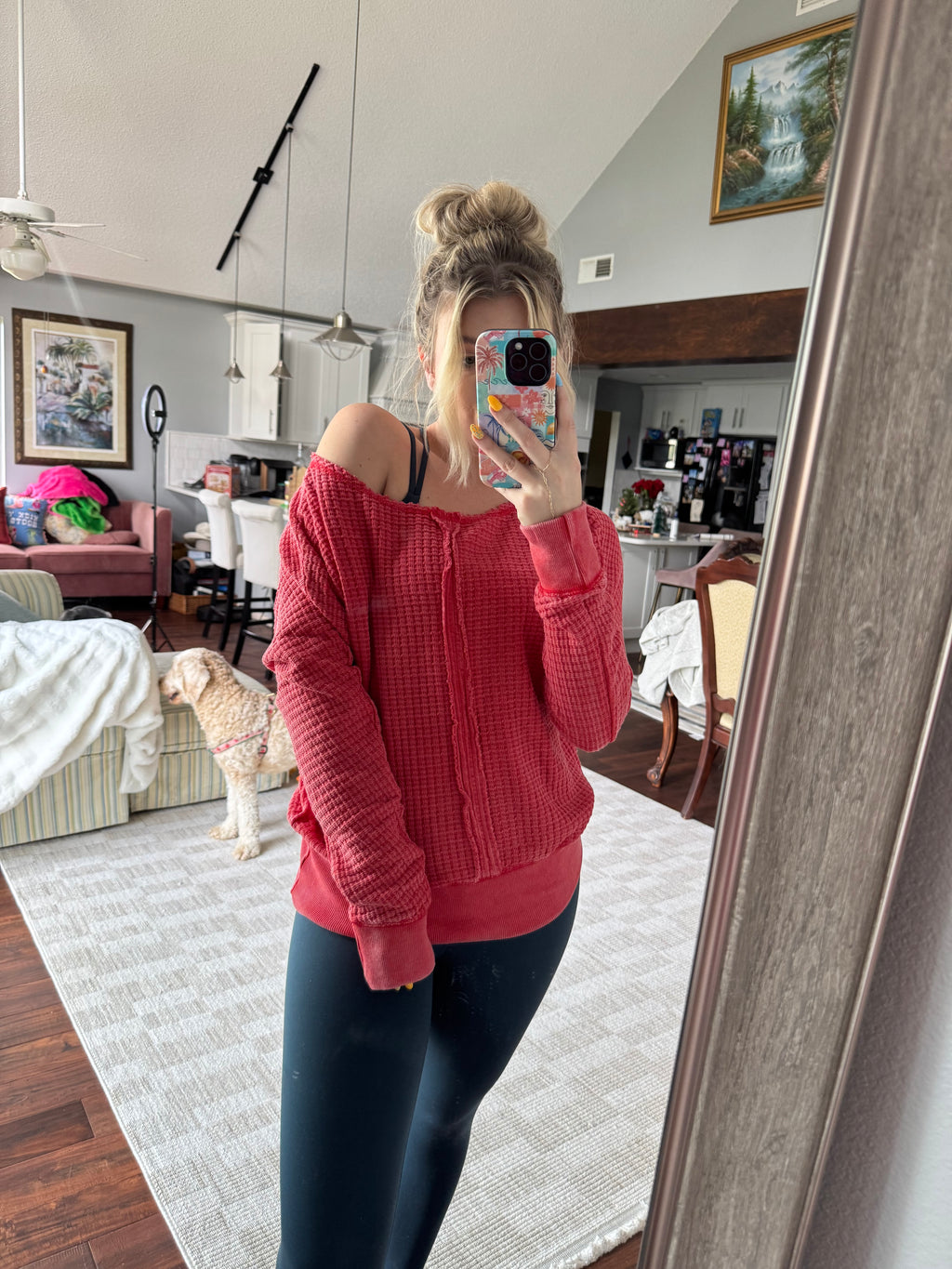 Red Cherry Off The Shoulder