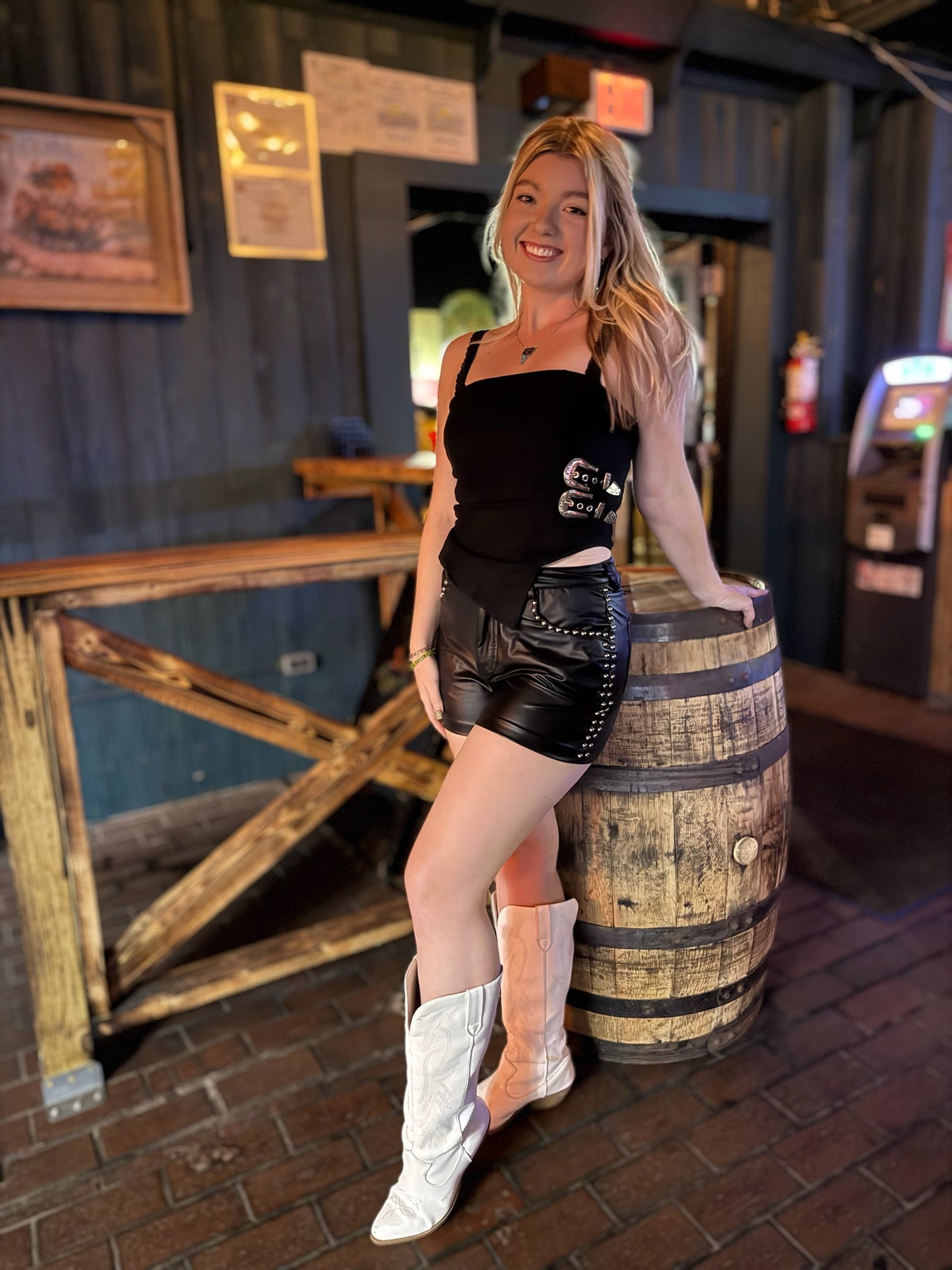 Buckled Up Suede Top
