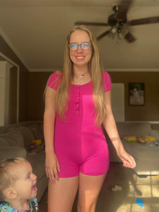 Fuchsia Queen Romper