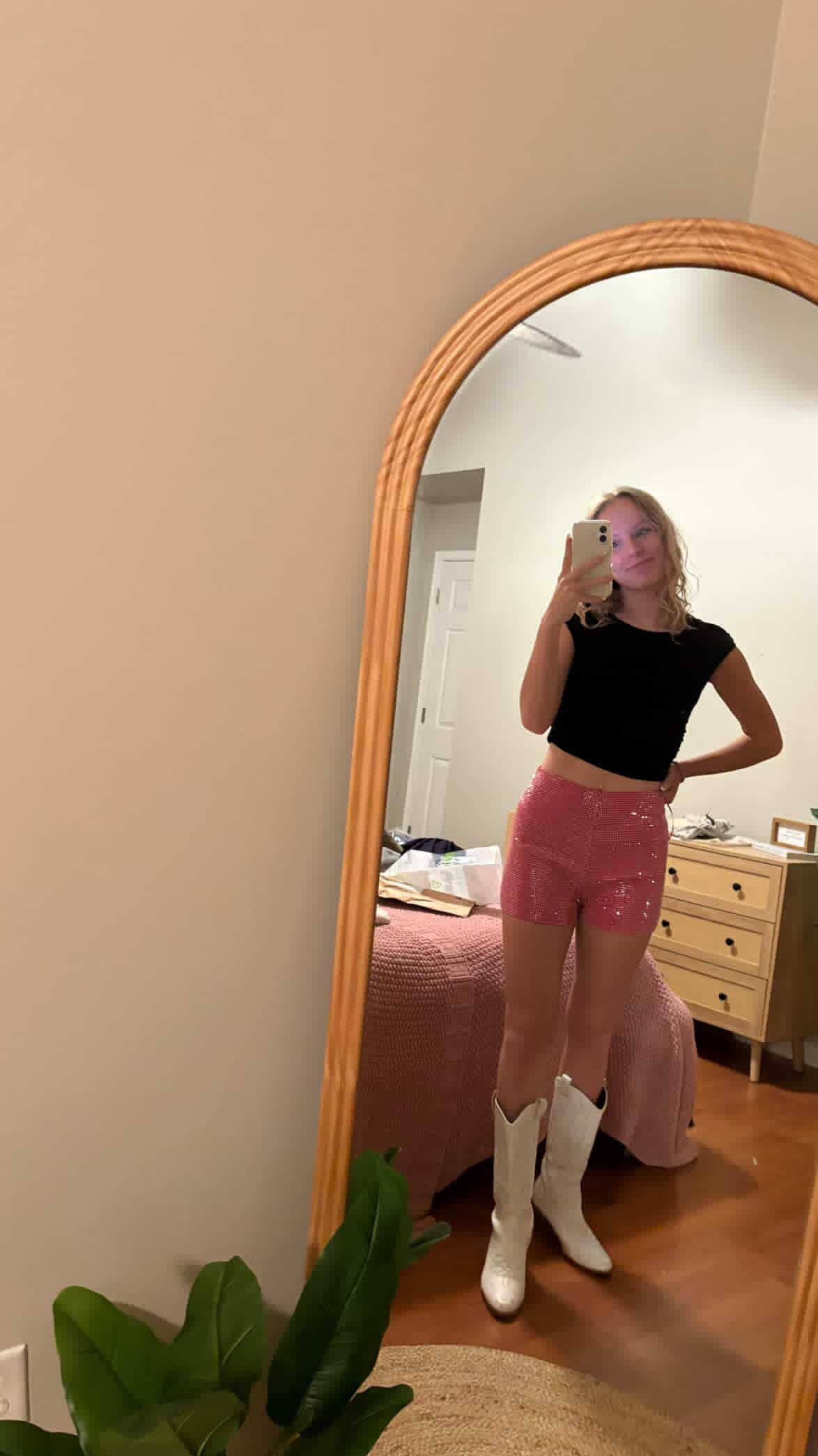 PREORDER- Magenta Sparkle Shorts- SEPT 15-20