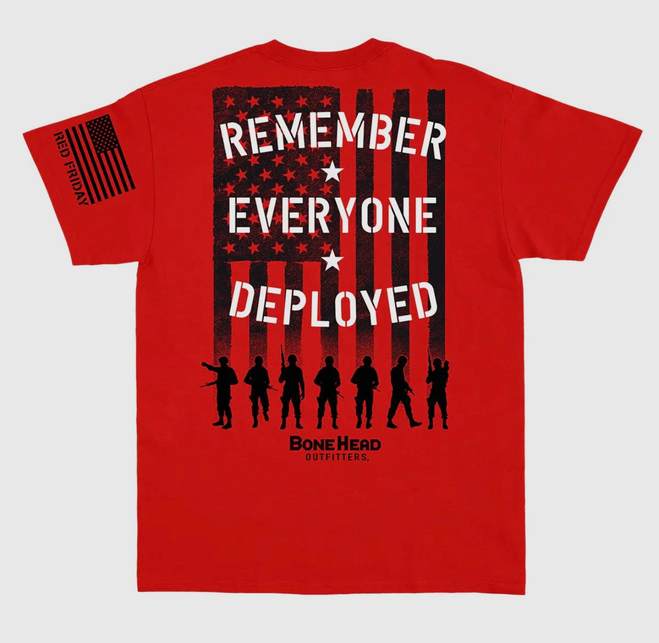 REMEMBER EVERYONE DEPLOYED RED tee