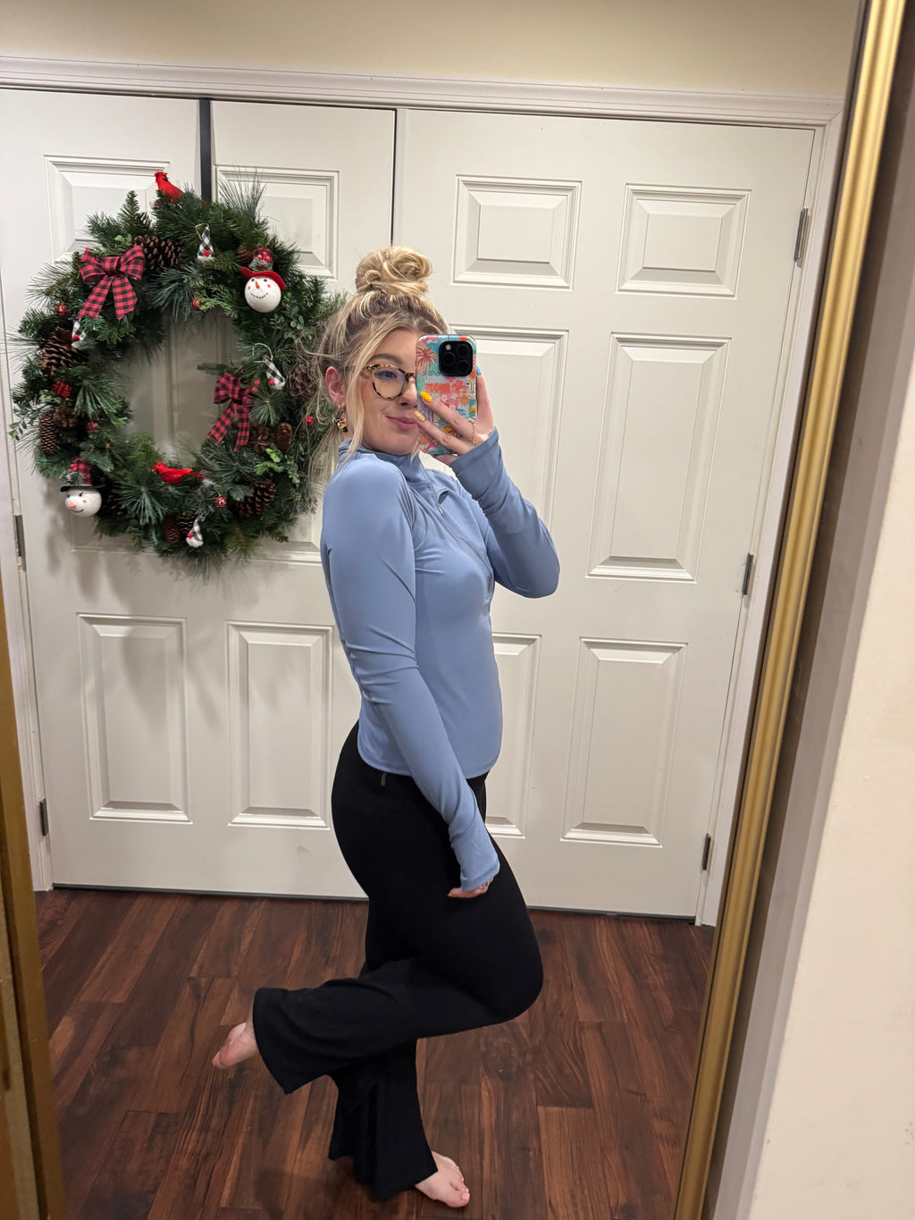 Midnight Talkin Spandex Top