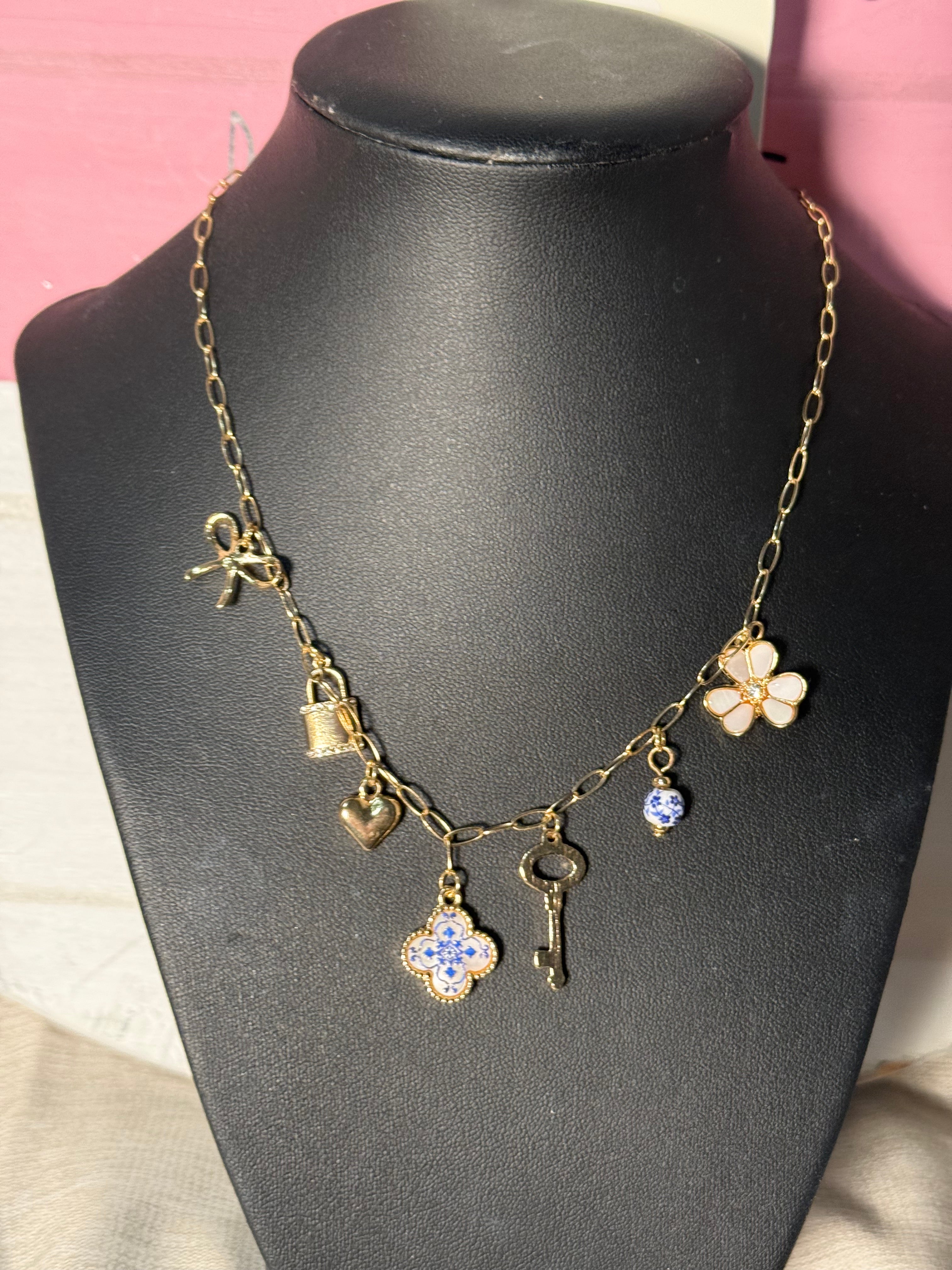 Demask Locket Necklace