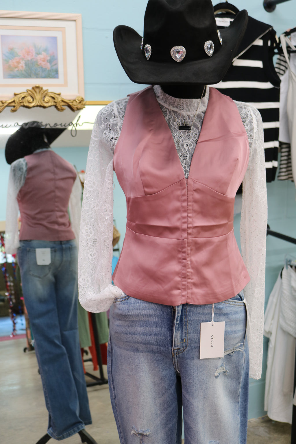 Prairie Rebel Rose Vest