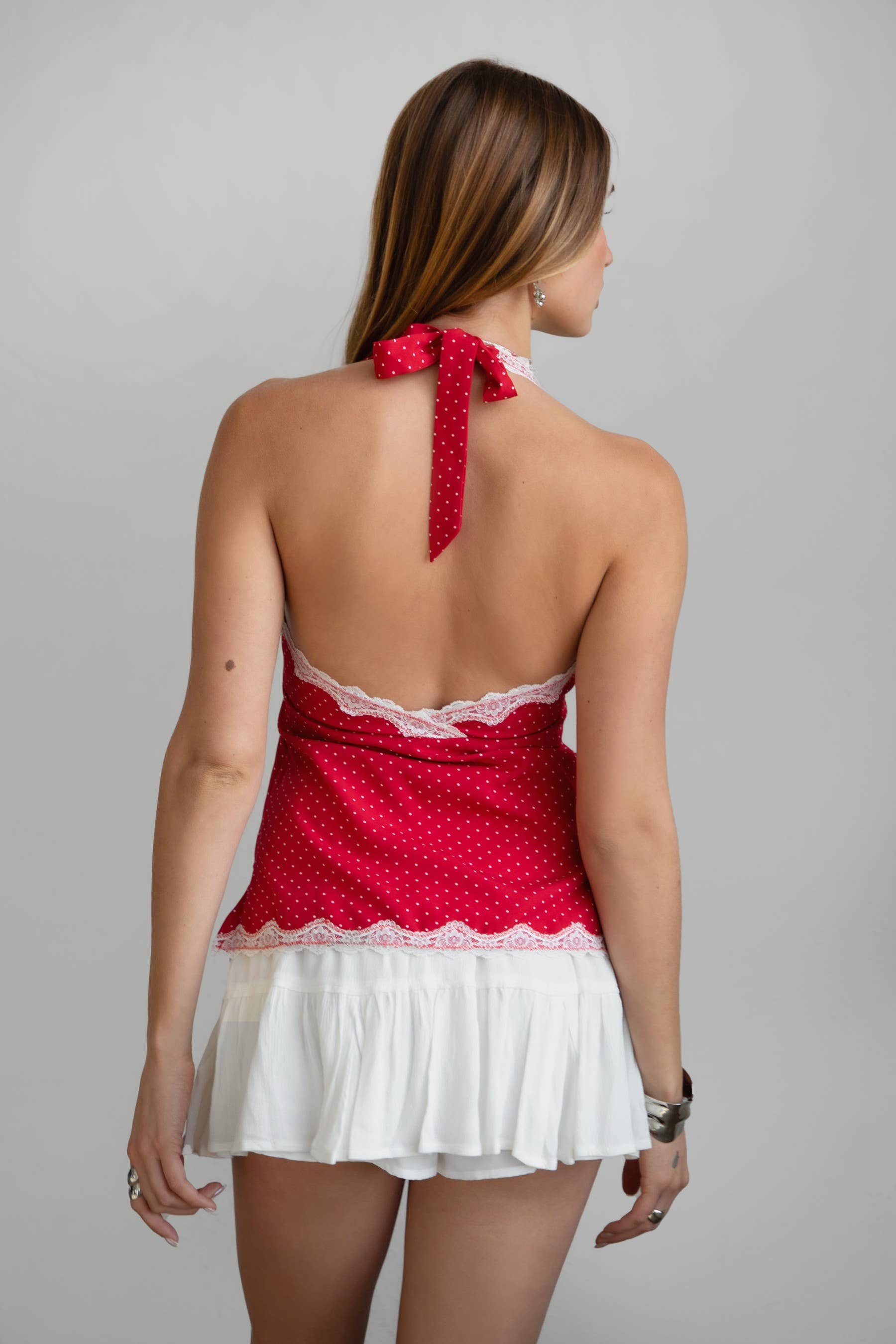 KACIE Polka Dot Halter
