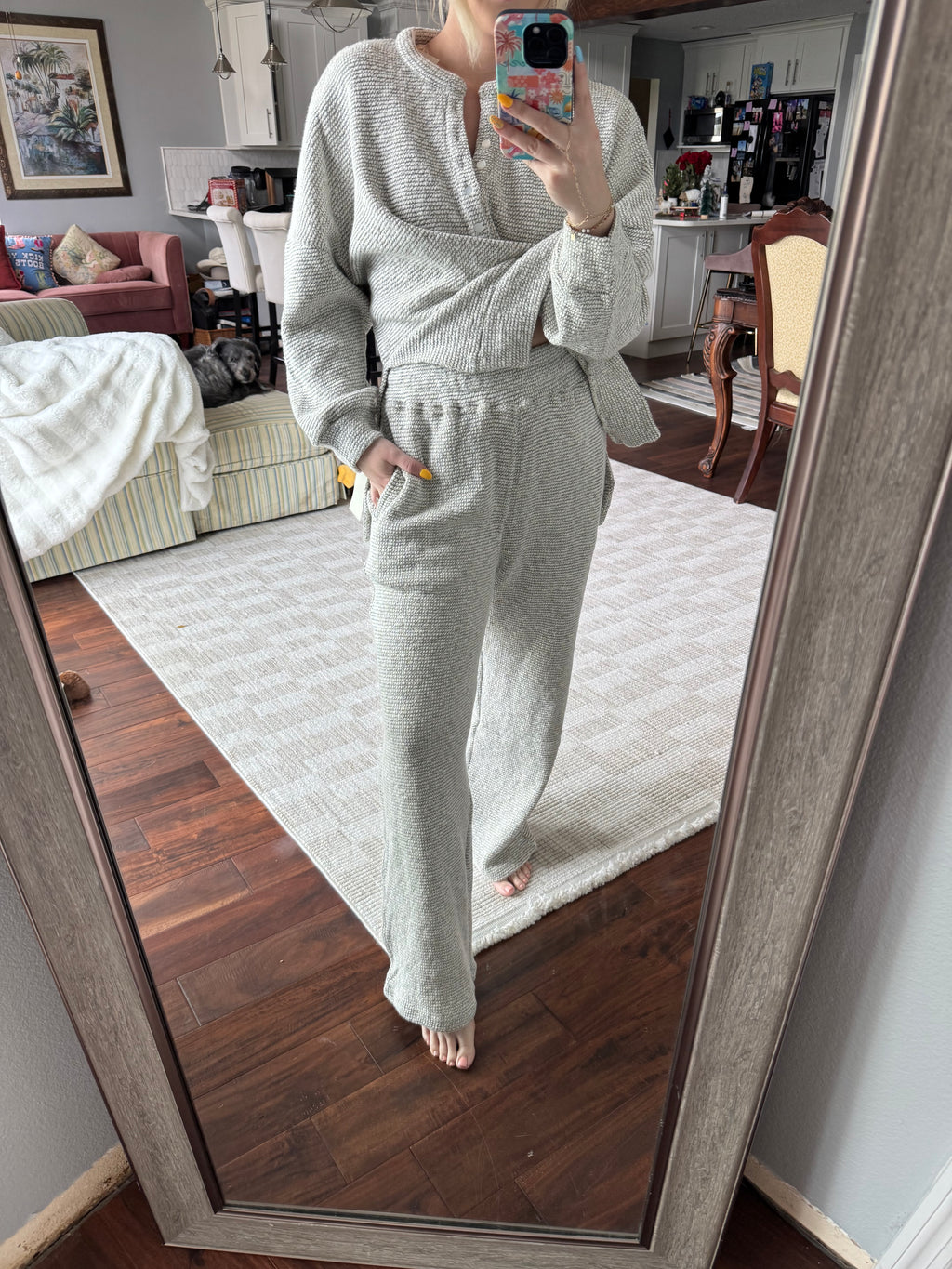 Marina Textured Knit Sweats