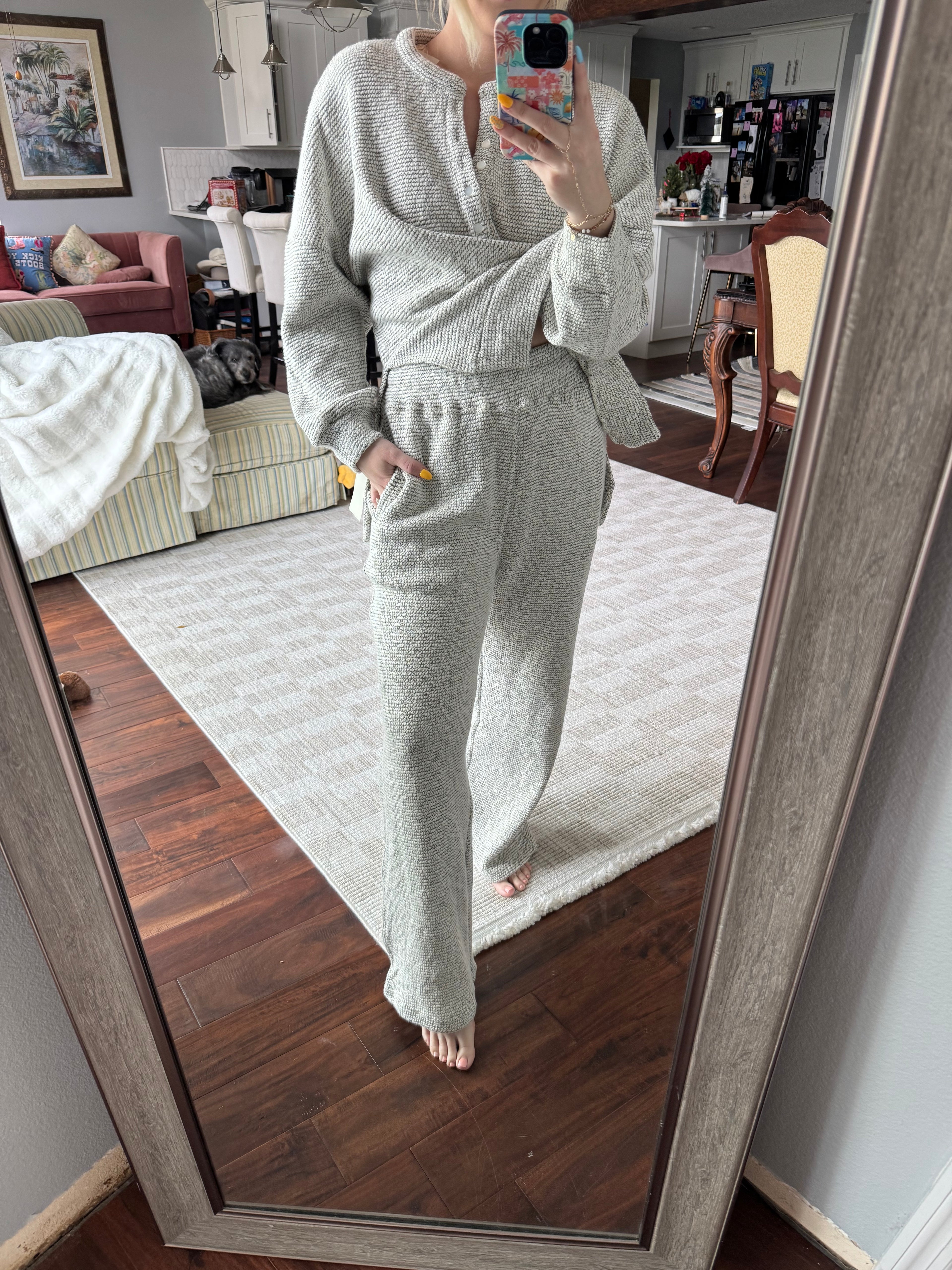 Marina Textured Knit Sweats