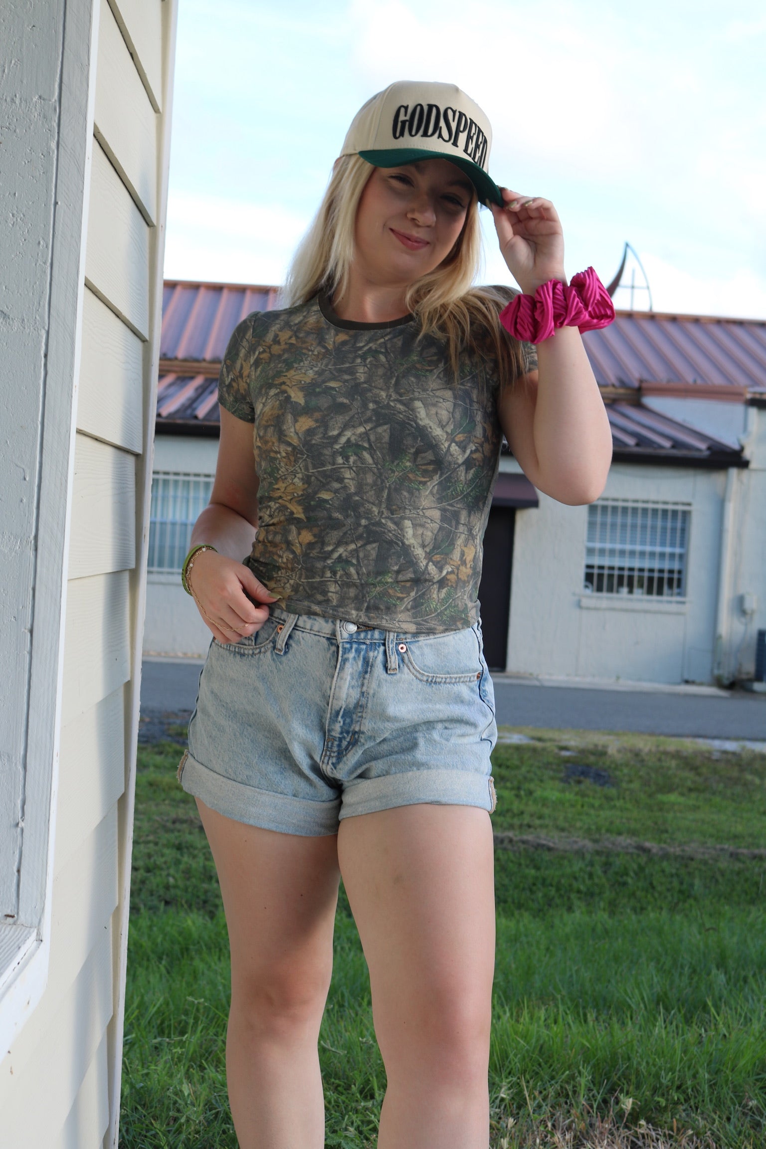 Nola Dark Camo Baby Tee