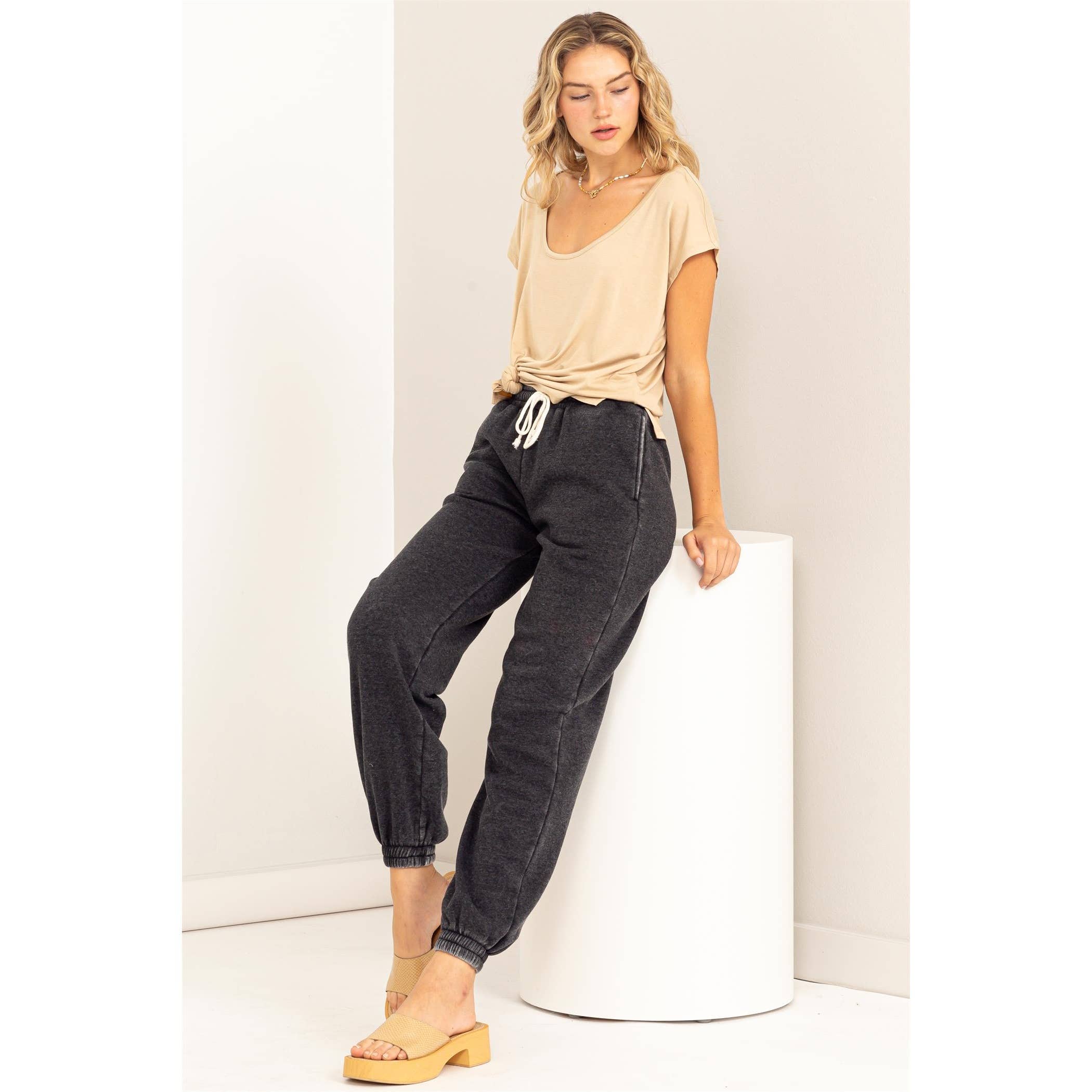 Scoop Neck Short Sleeves Top: PALE OLIVE / S-M-L(2-2-2)