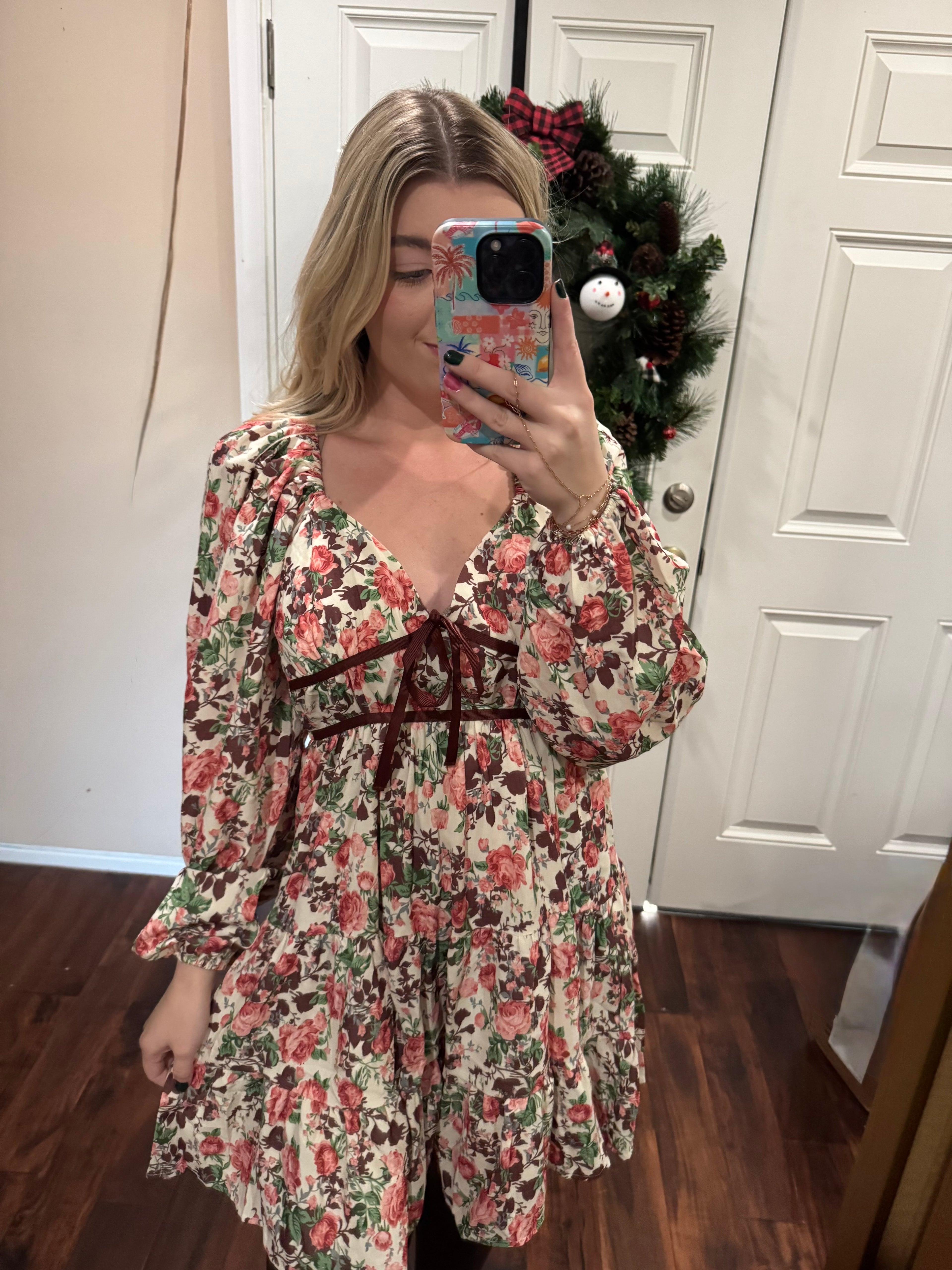 Winter Flowers Dress