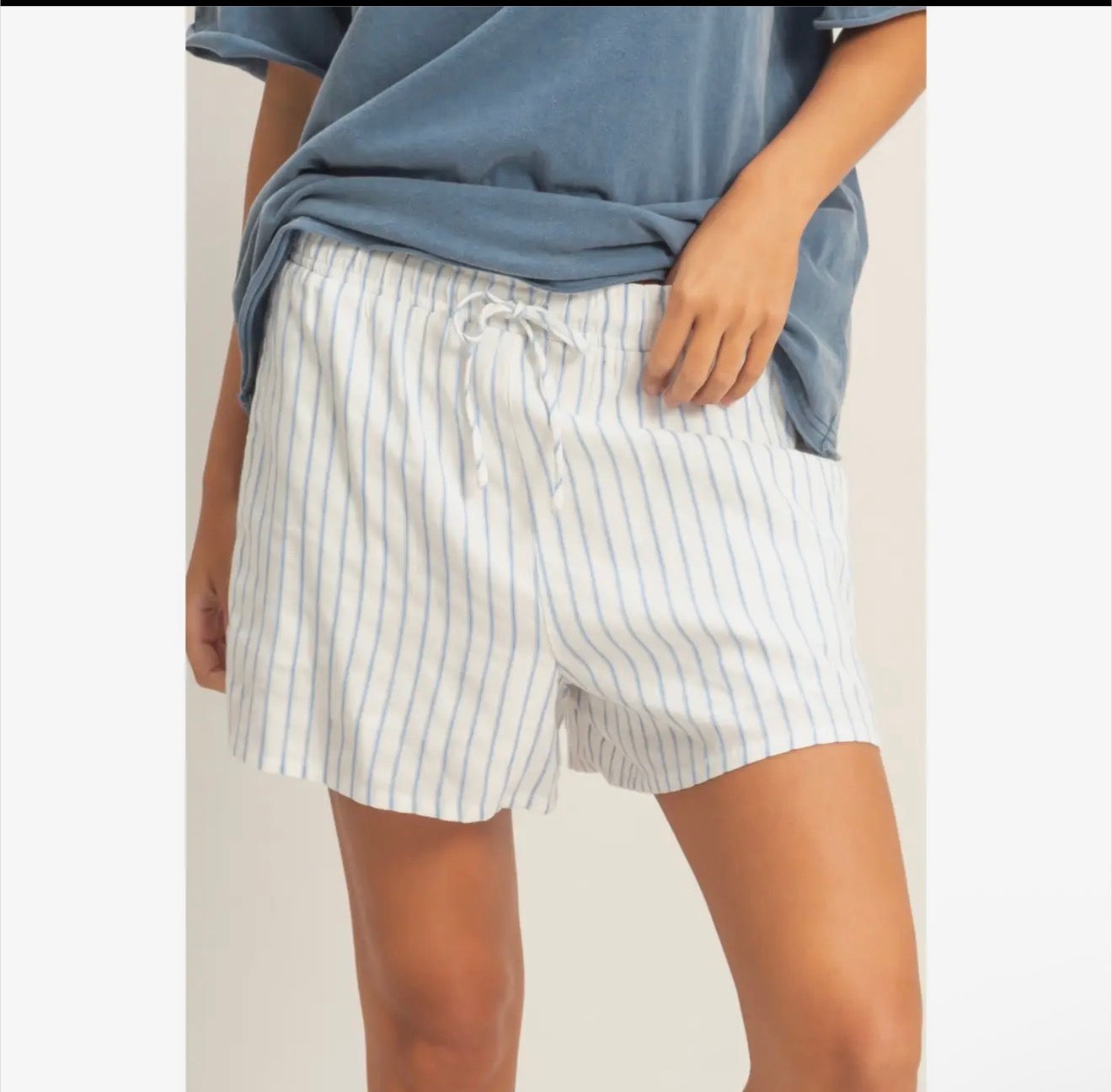 Simple Pinstripe Shorts