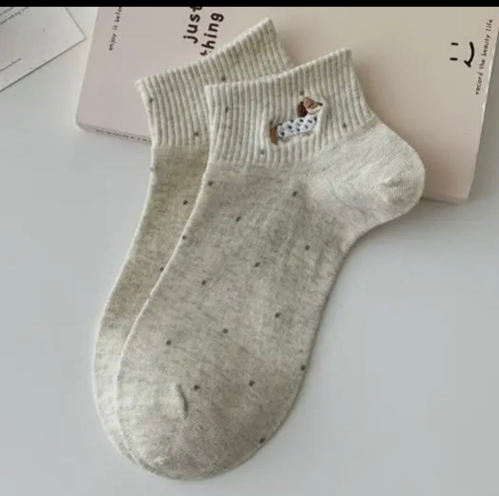 Weenie Dog Ankle Socks