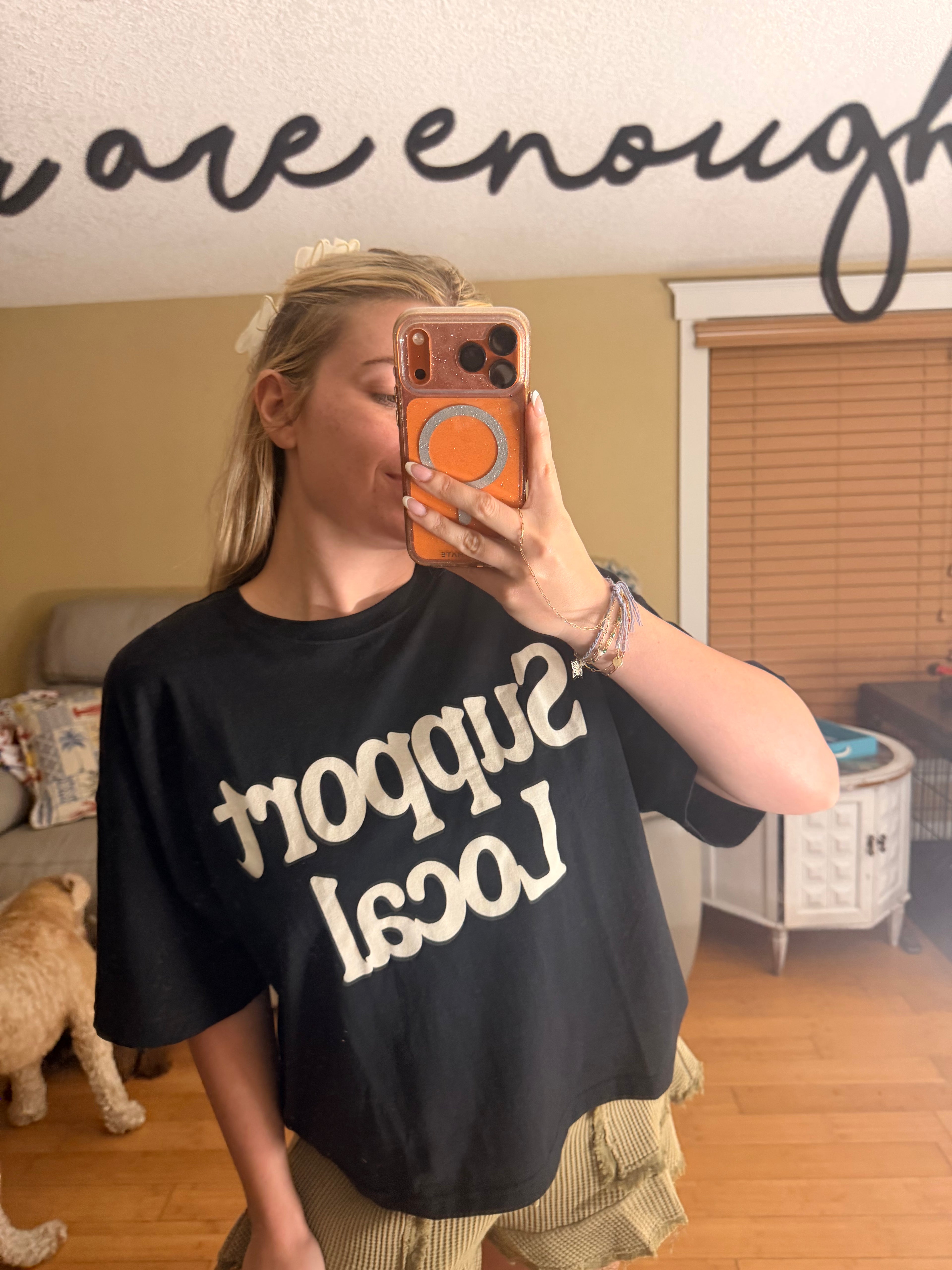 Support Local Crop Tee