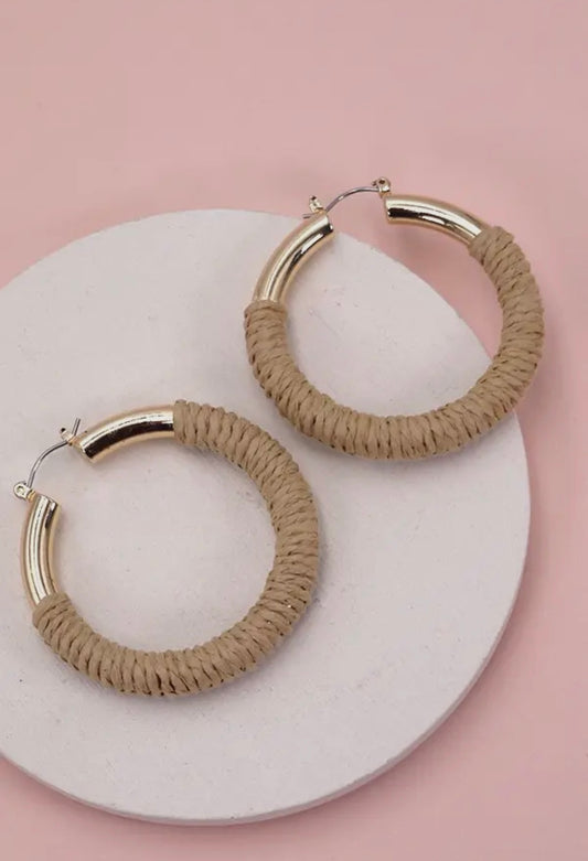 Rattan Earrings