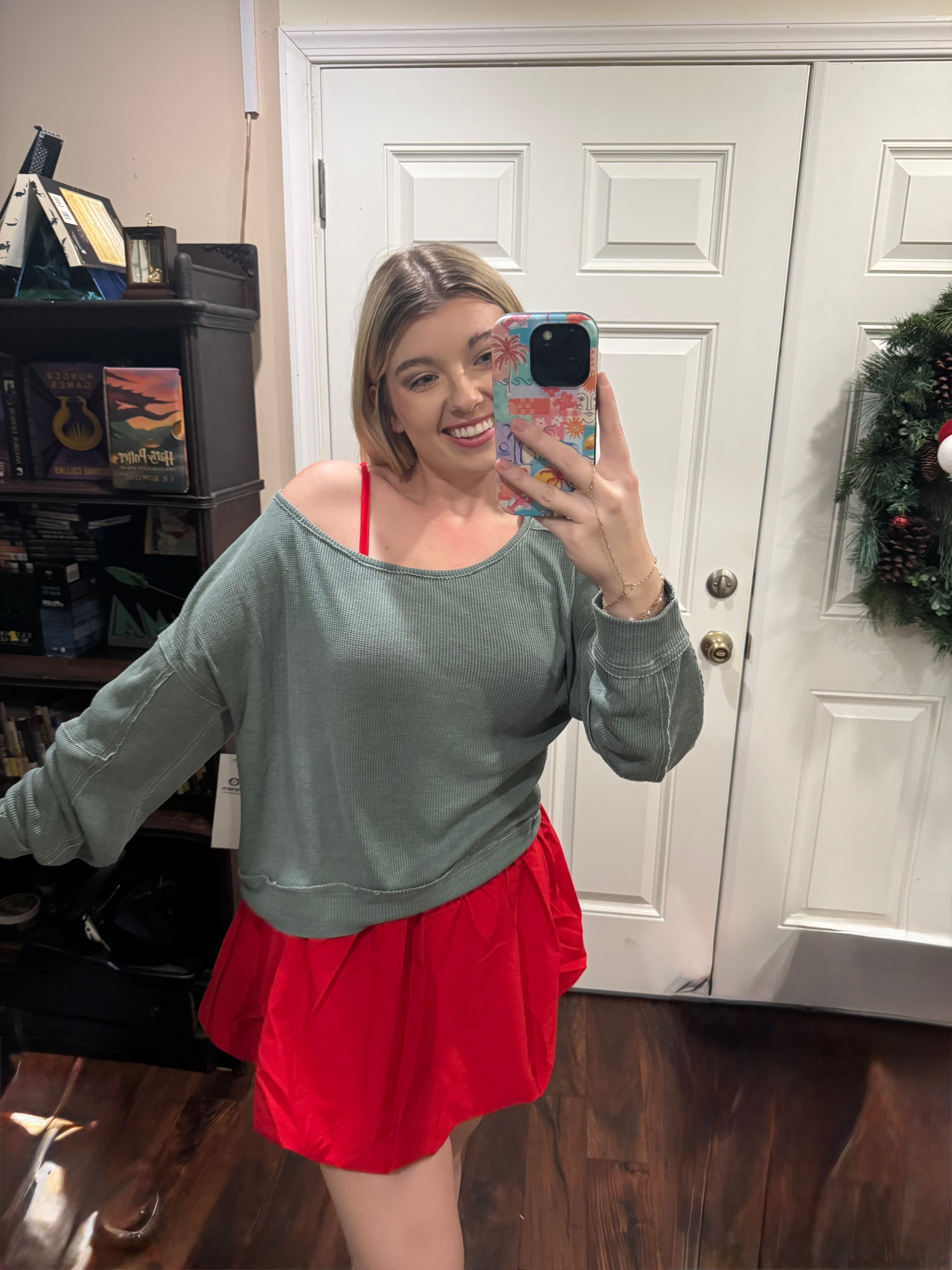 Oversized Mono B Boatneck