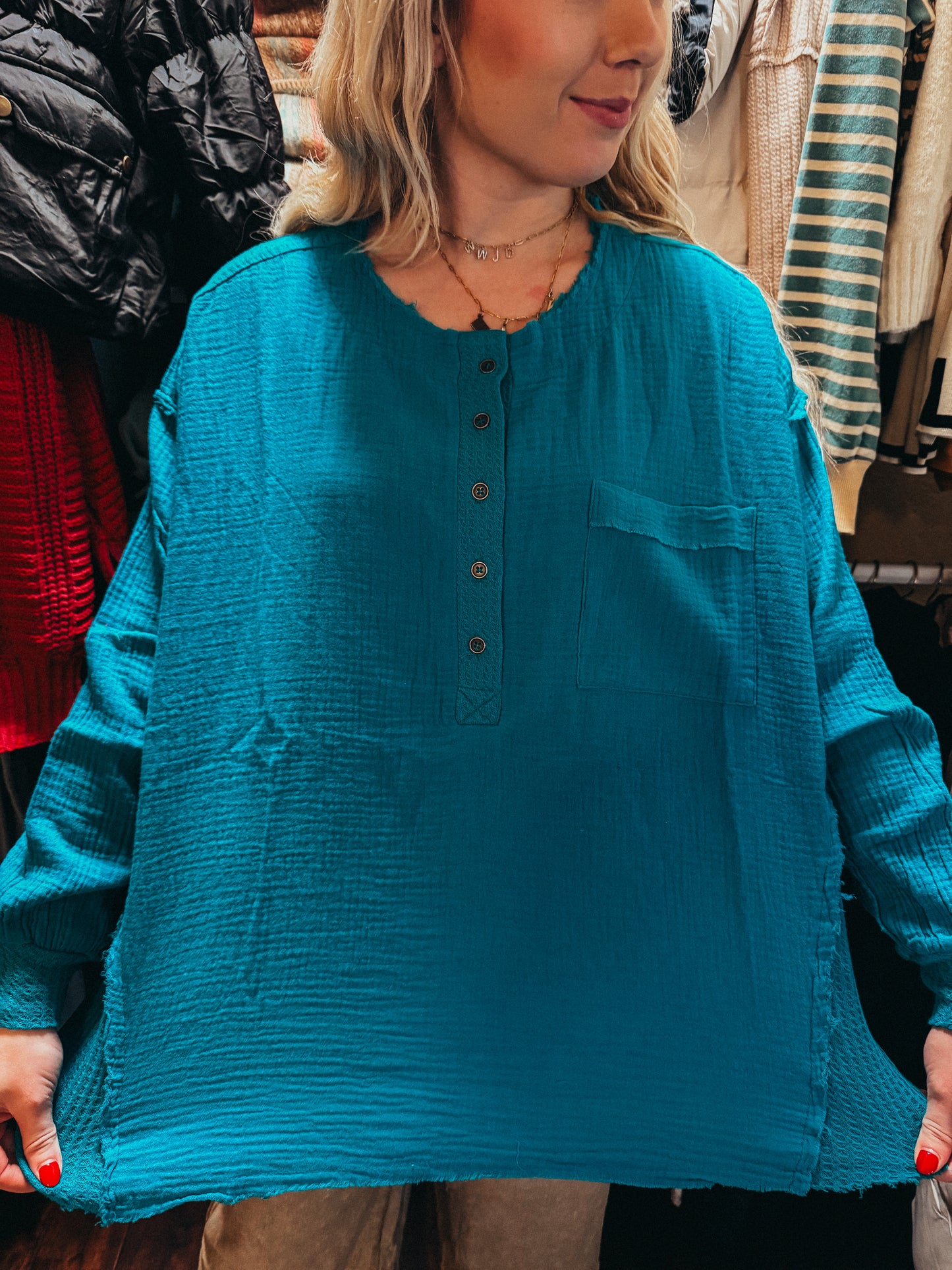 Aqua Blouse