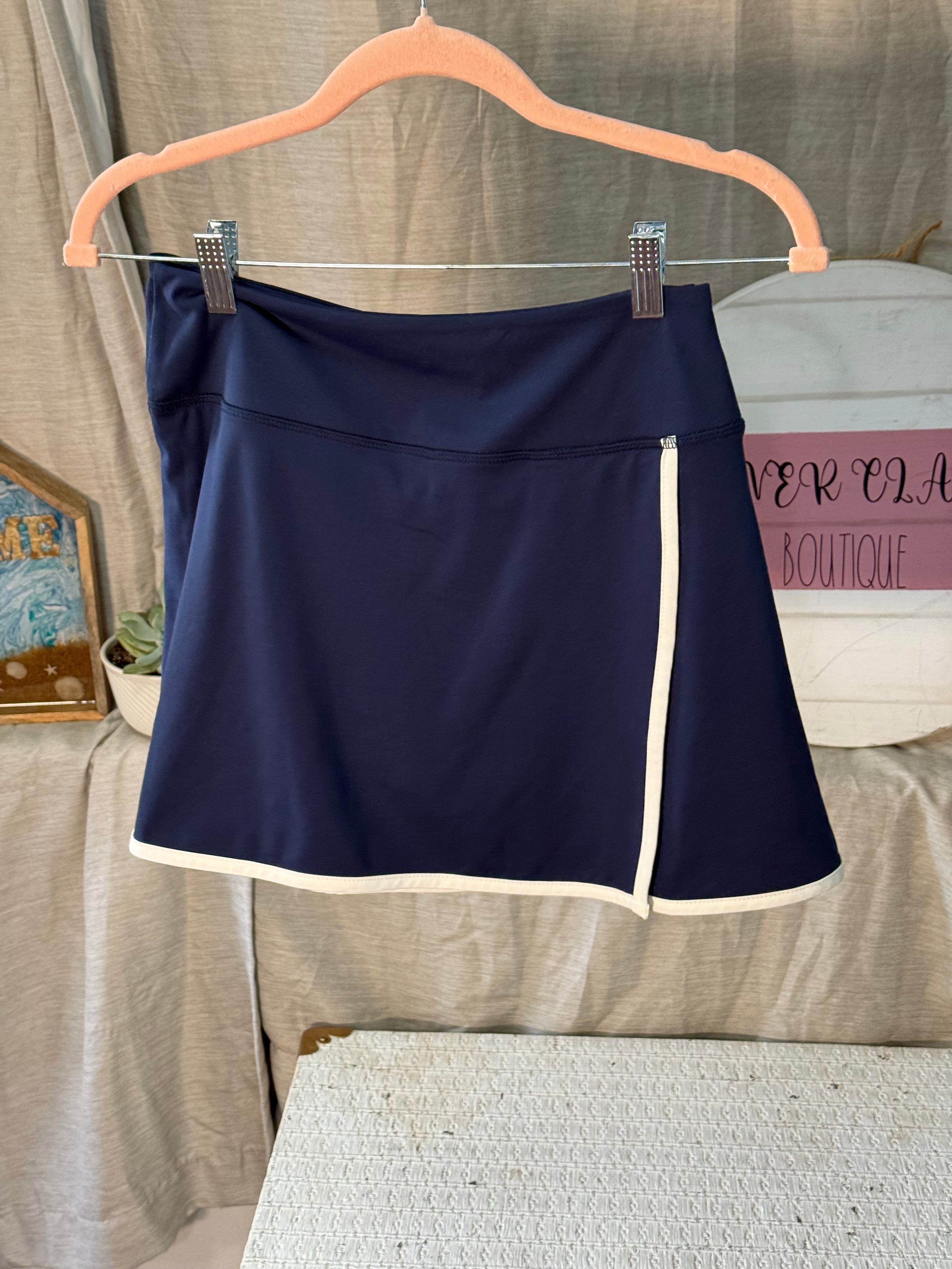 Navy Skort