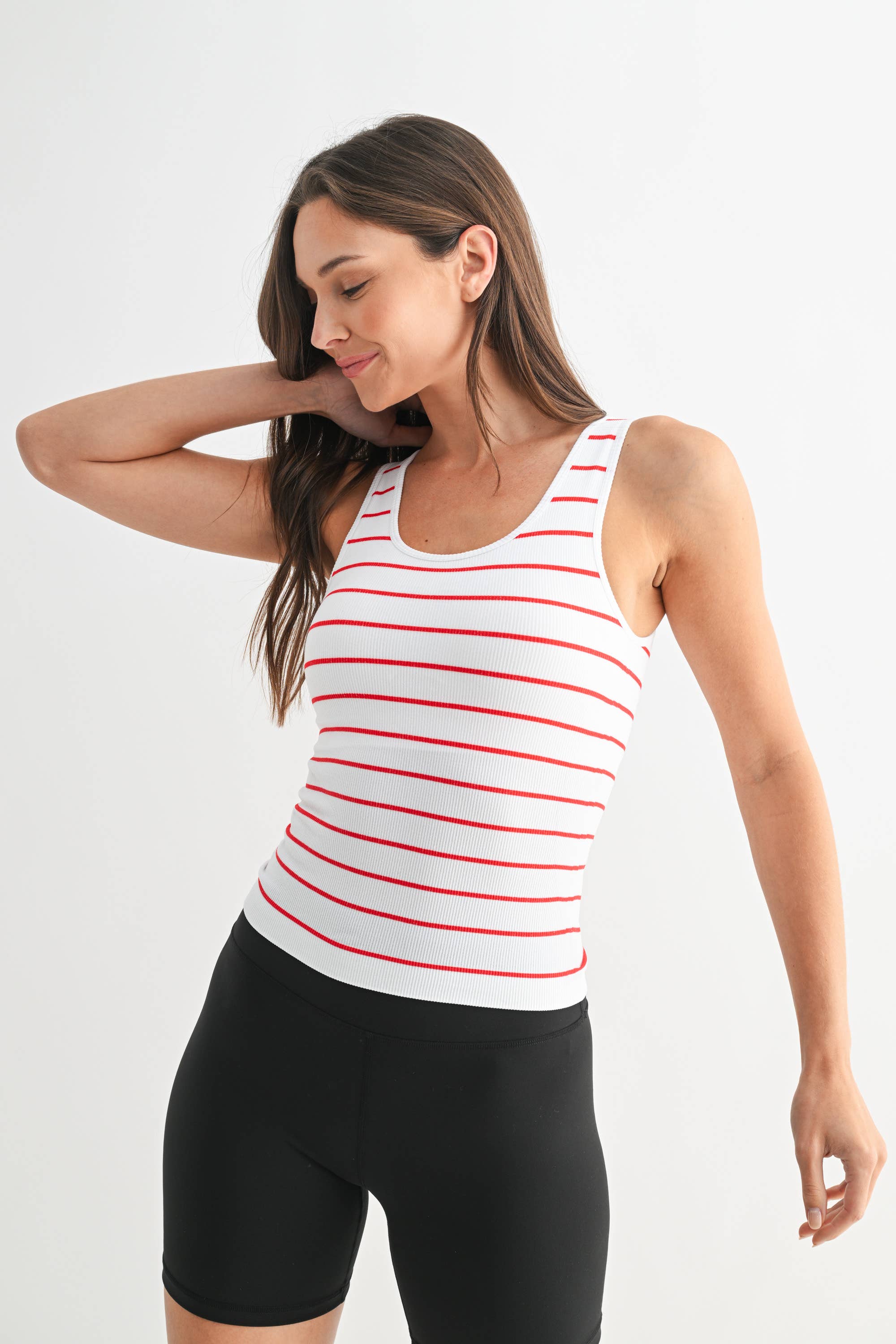 Mono B Padded Ribbed Tank