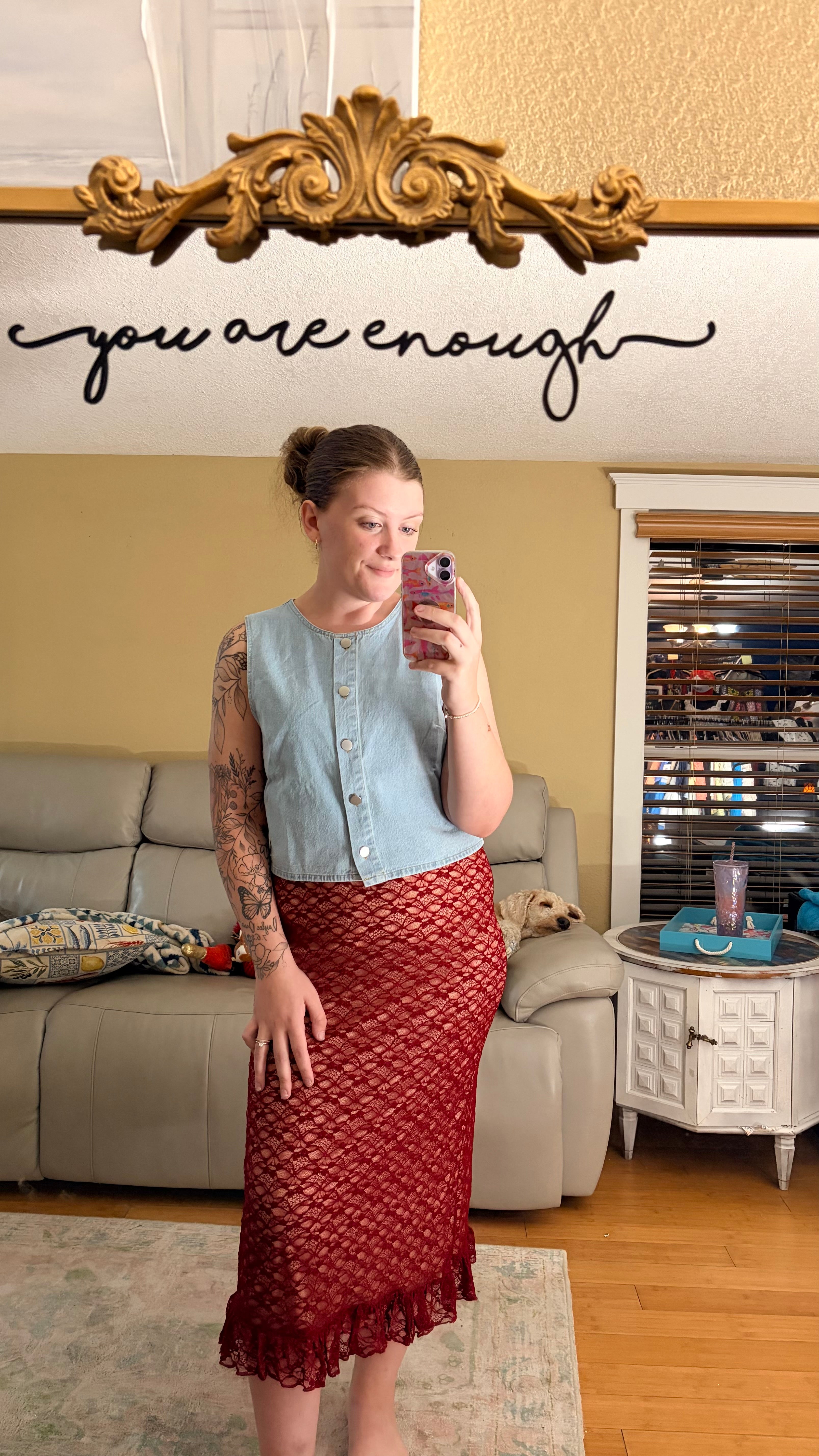 Ruby Red Skirt