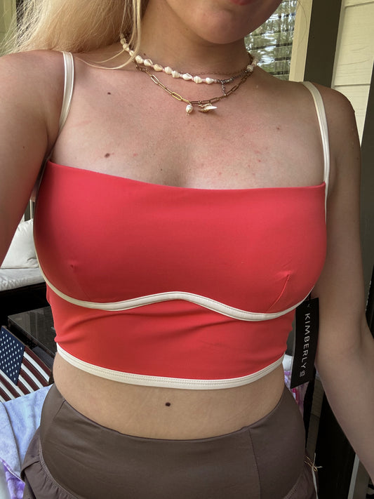 Coral Padded Top