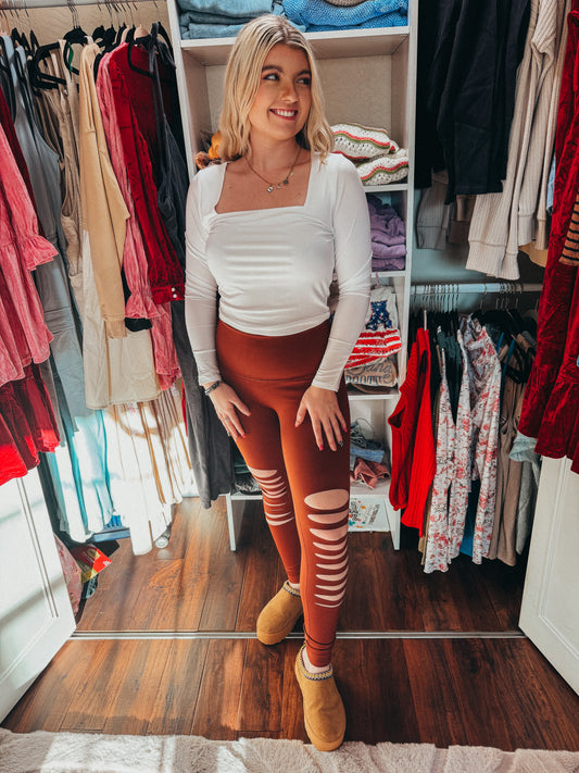 RUST Cutout Leggings