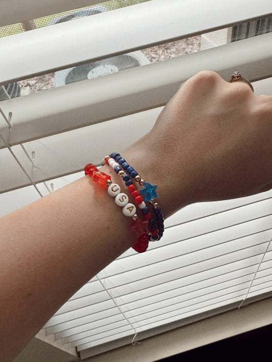 USA Bracelet Stack