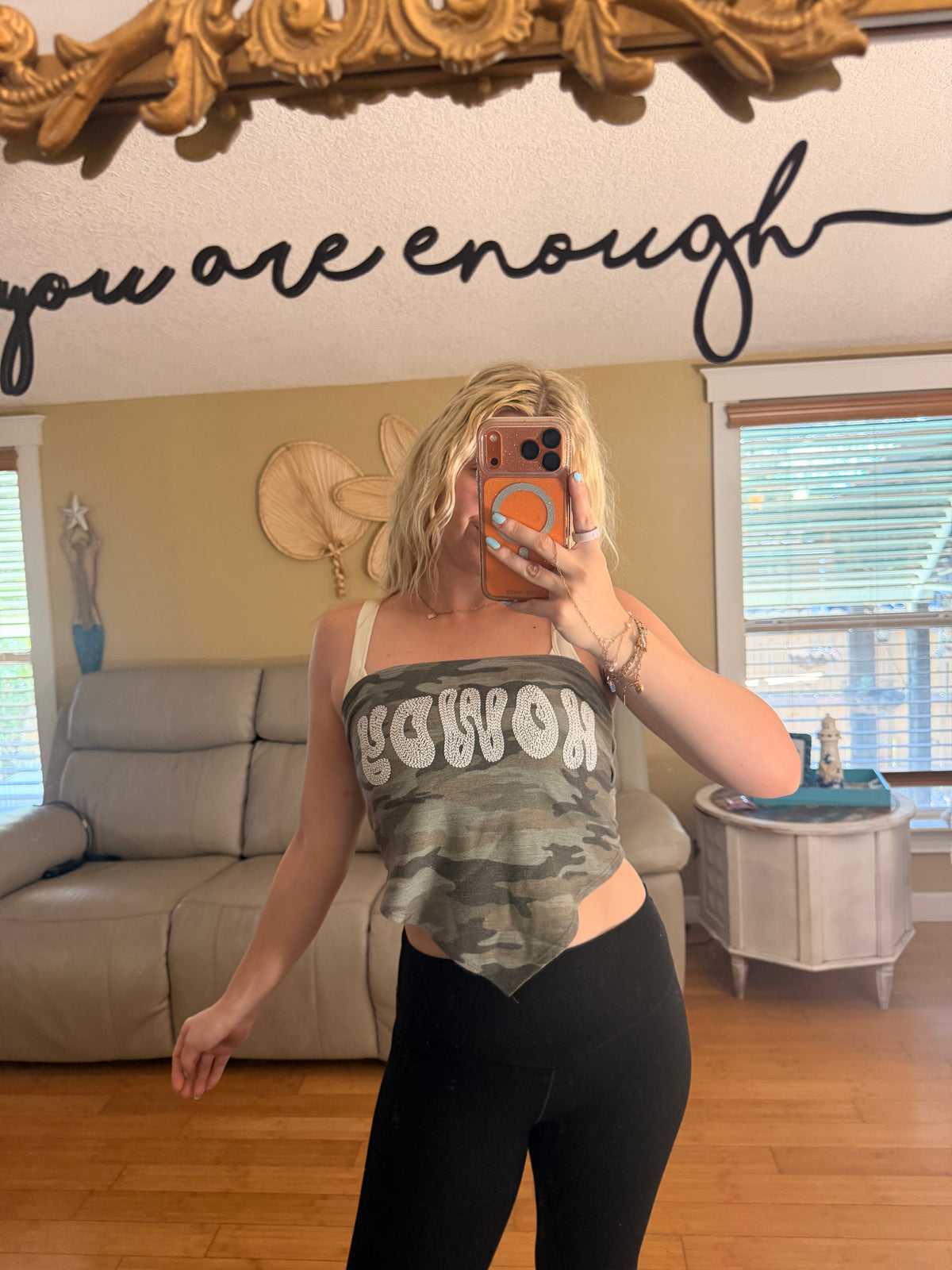 Howdy Tie Back Tube Top