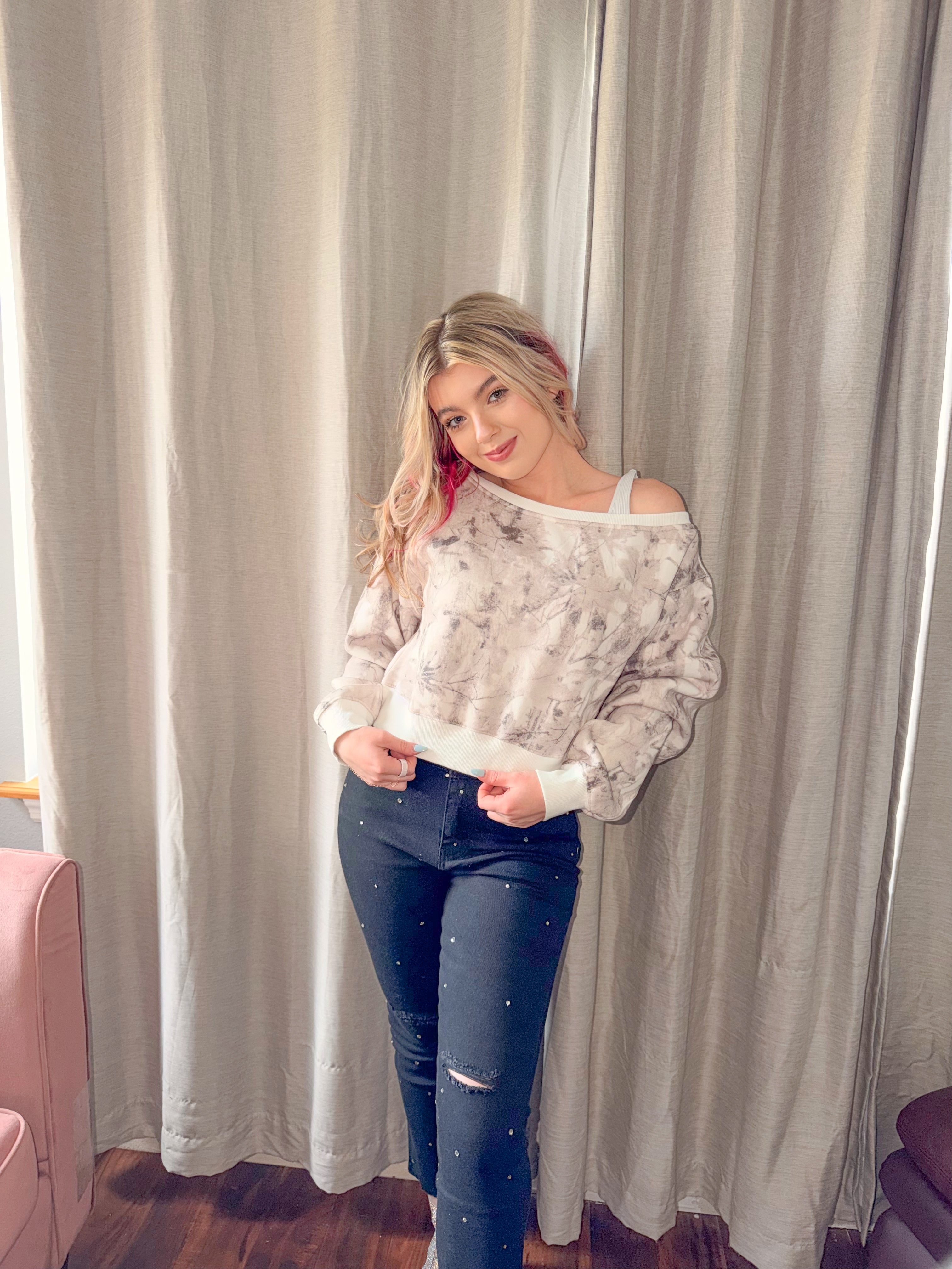 Avery Light Woodland Camo- Oversized