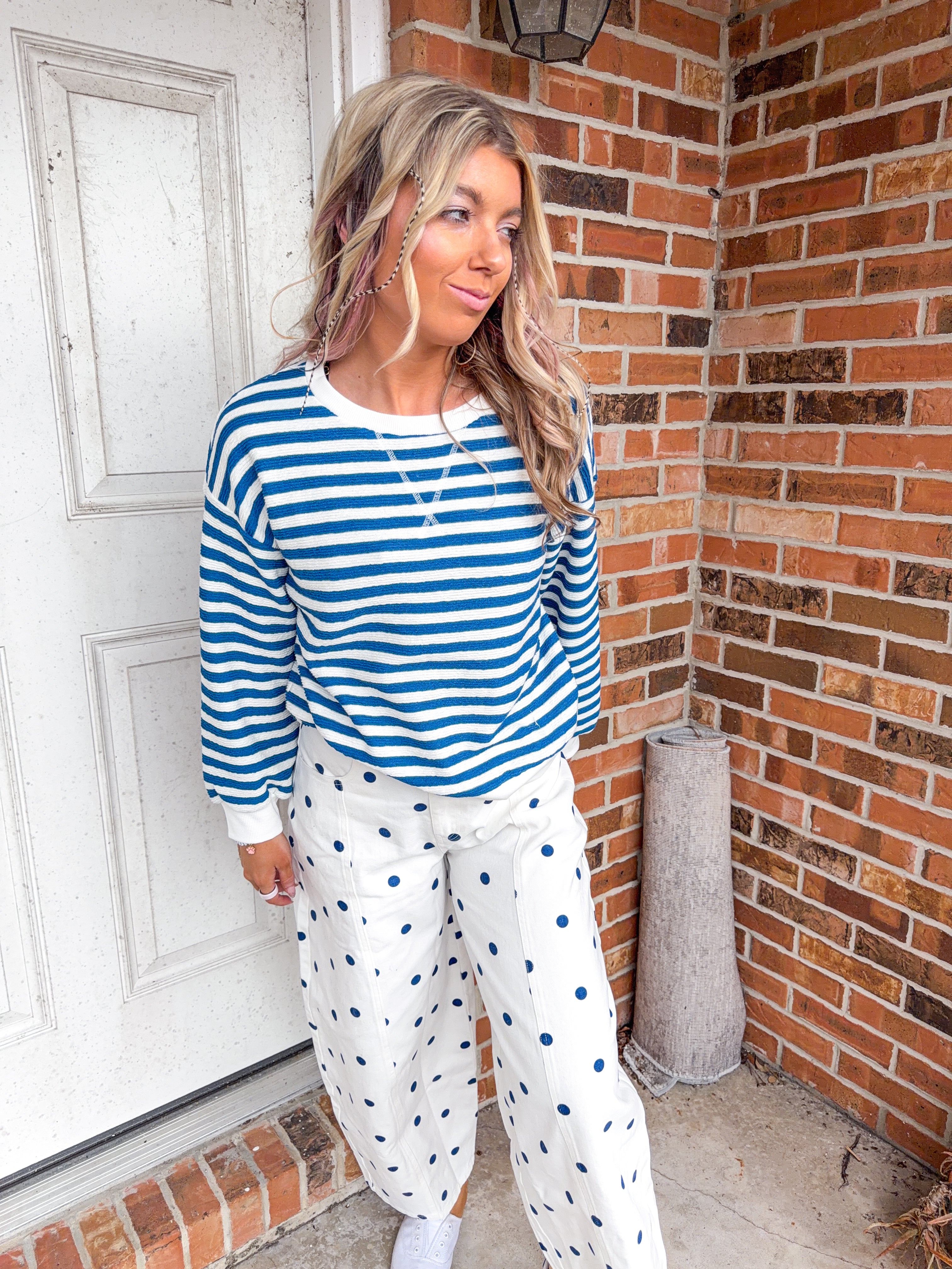 Nautical Stripe Lightweight Sweater