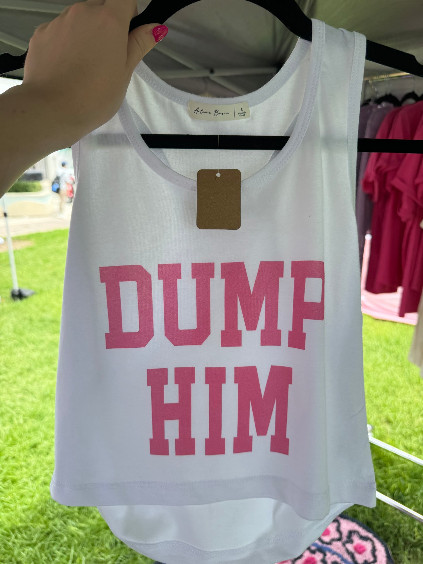 Dump Him Tank- Med & Lg