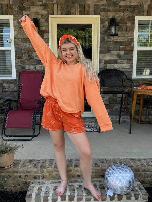 Tangerine Chenille Sweater