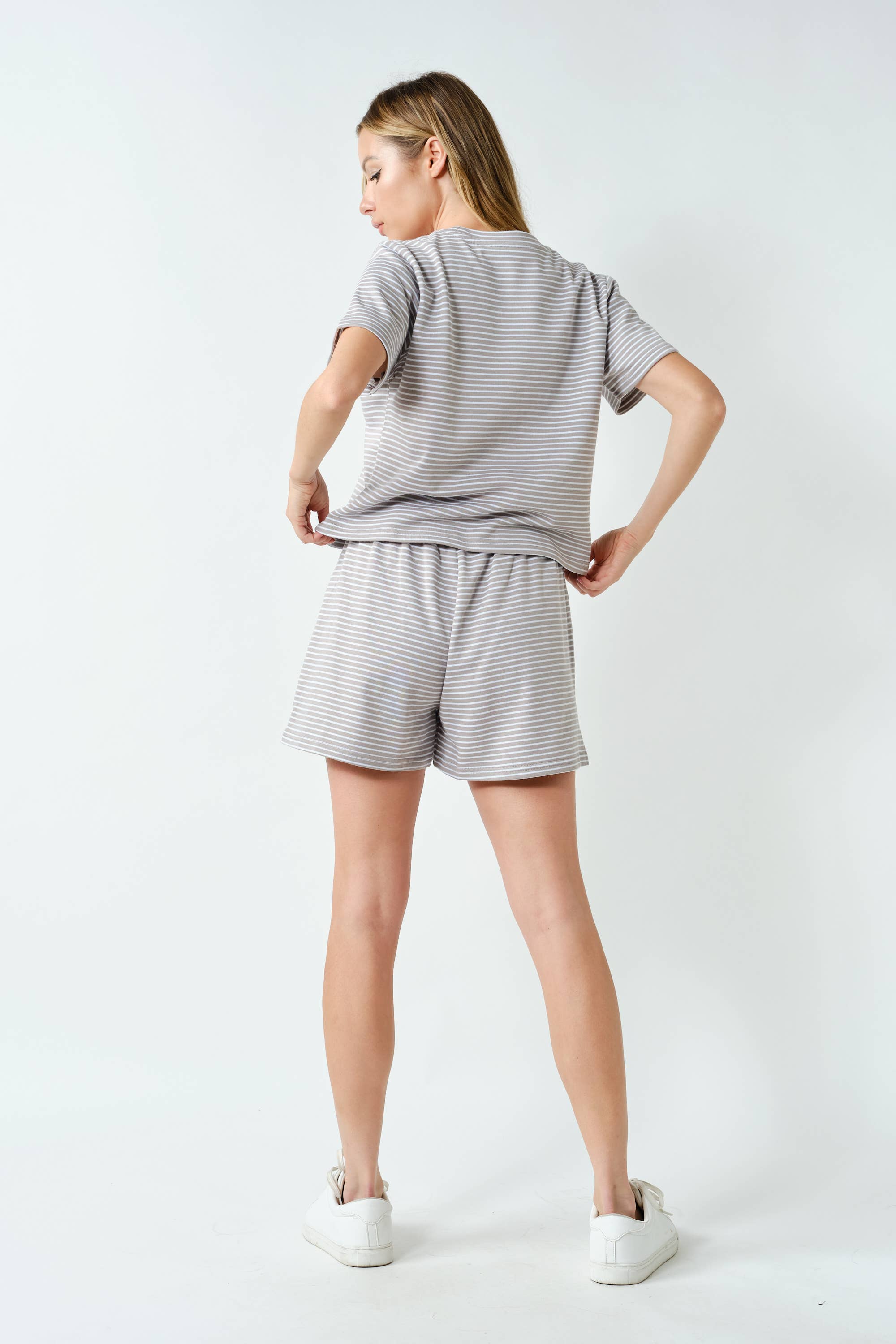 Boardwalk Stripe Tee Set: YELLOW GLOW / S:M:L (2:2:2)