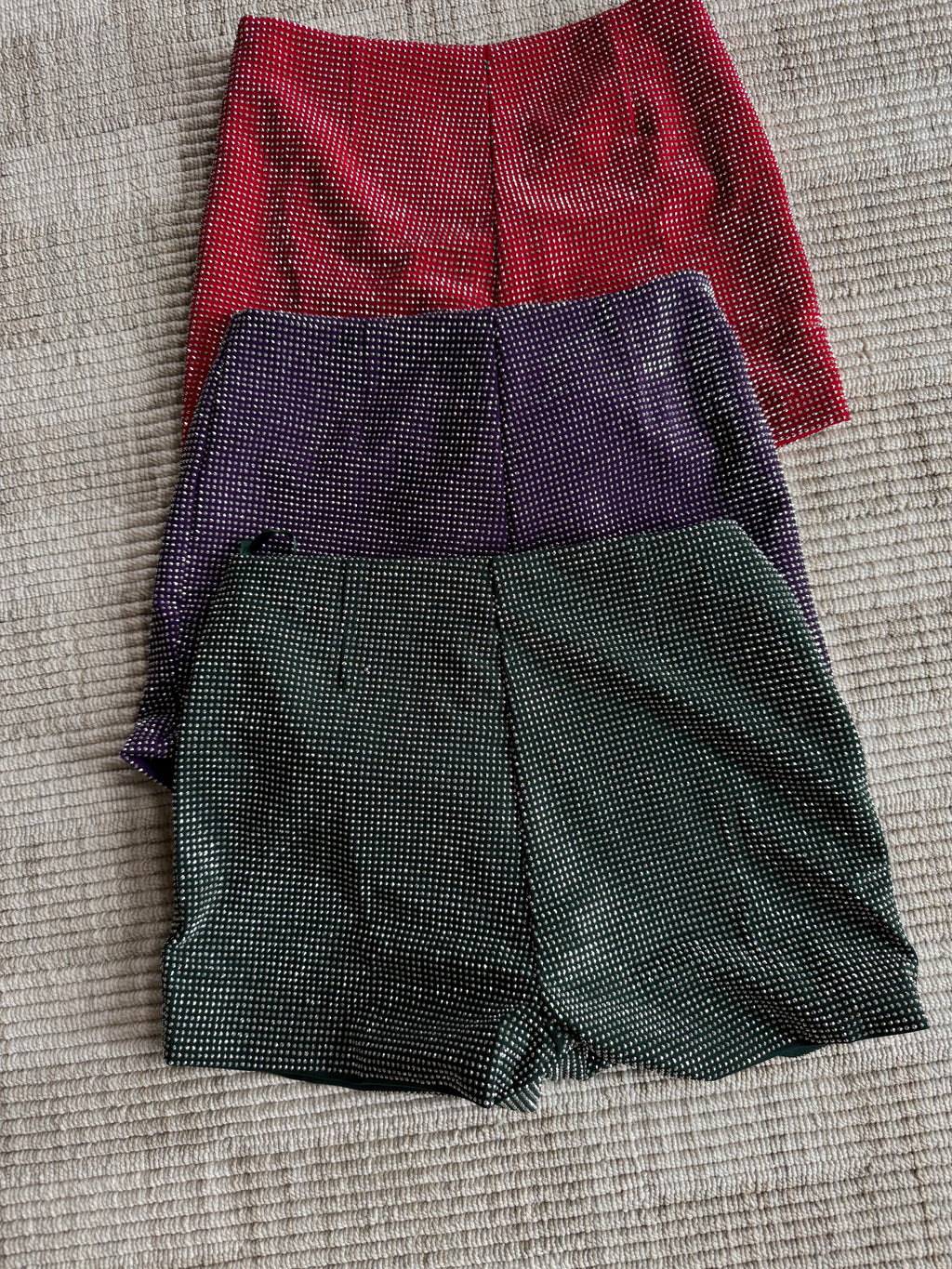 In The Pine Green Sparkle Shorts