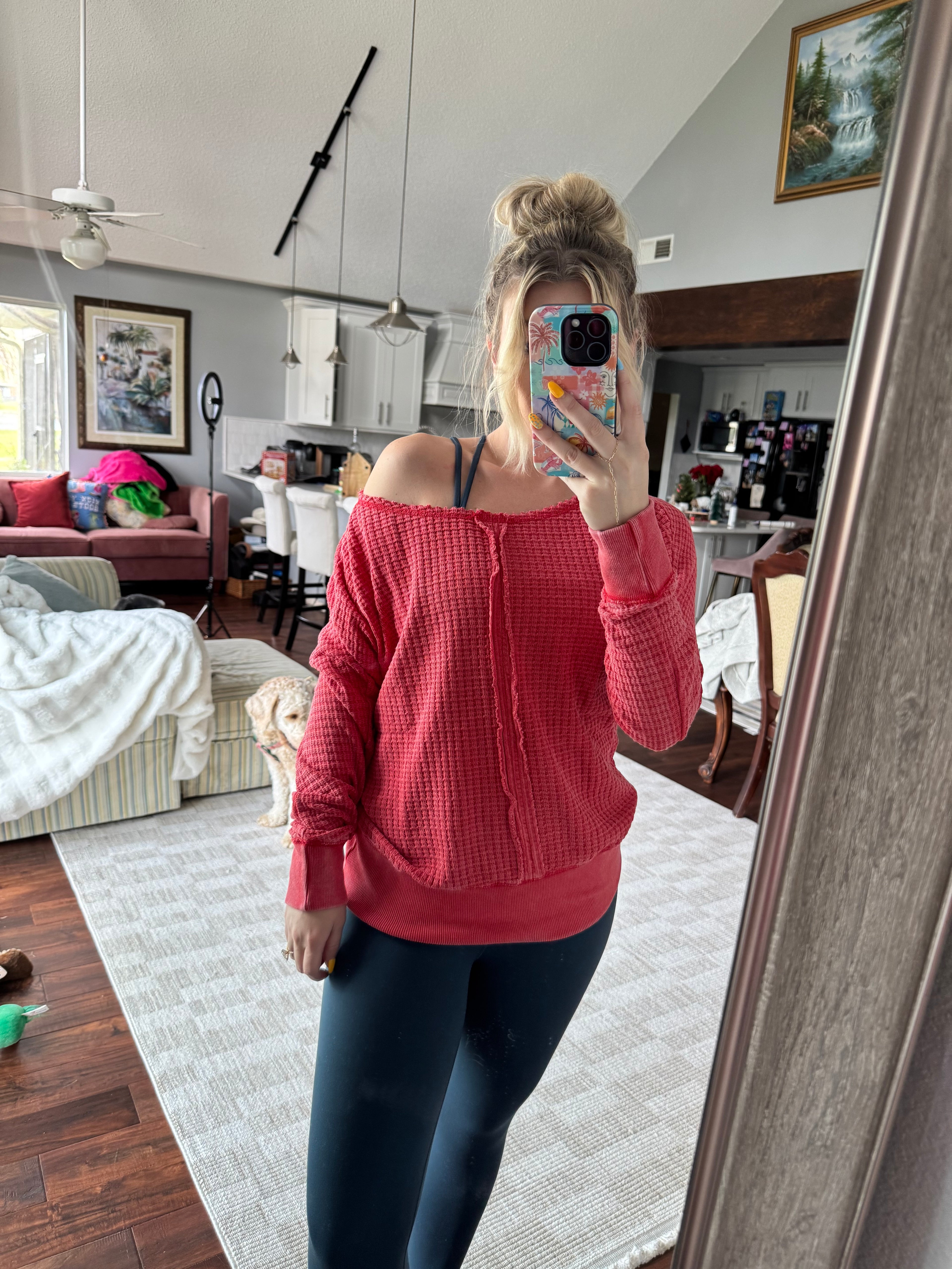 Red Cherry Off The Shoulder