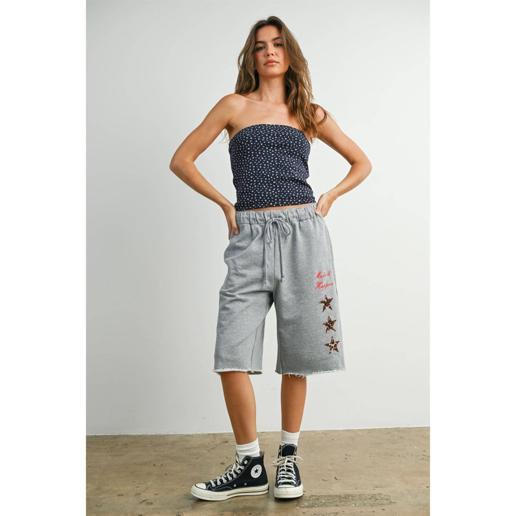 Floral Print Sleeveless Tube Top - BMT7942: NAVY MULTI / L