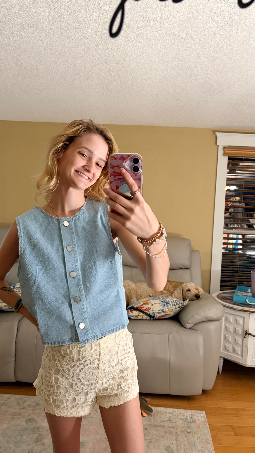 French Vanilla Sparkle Shorts