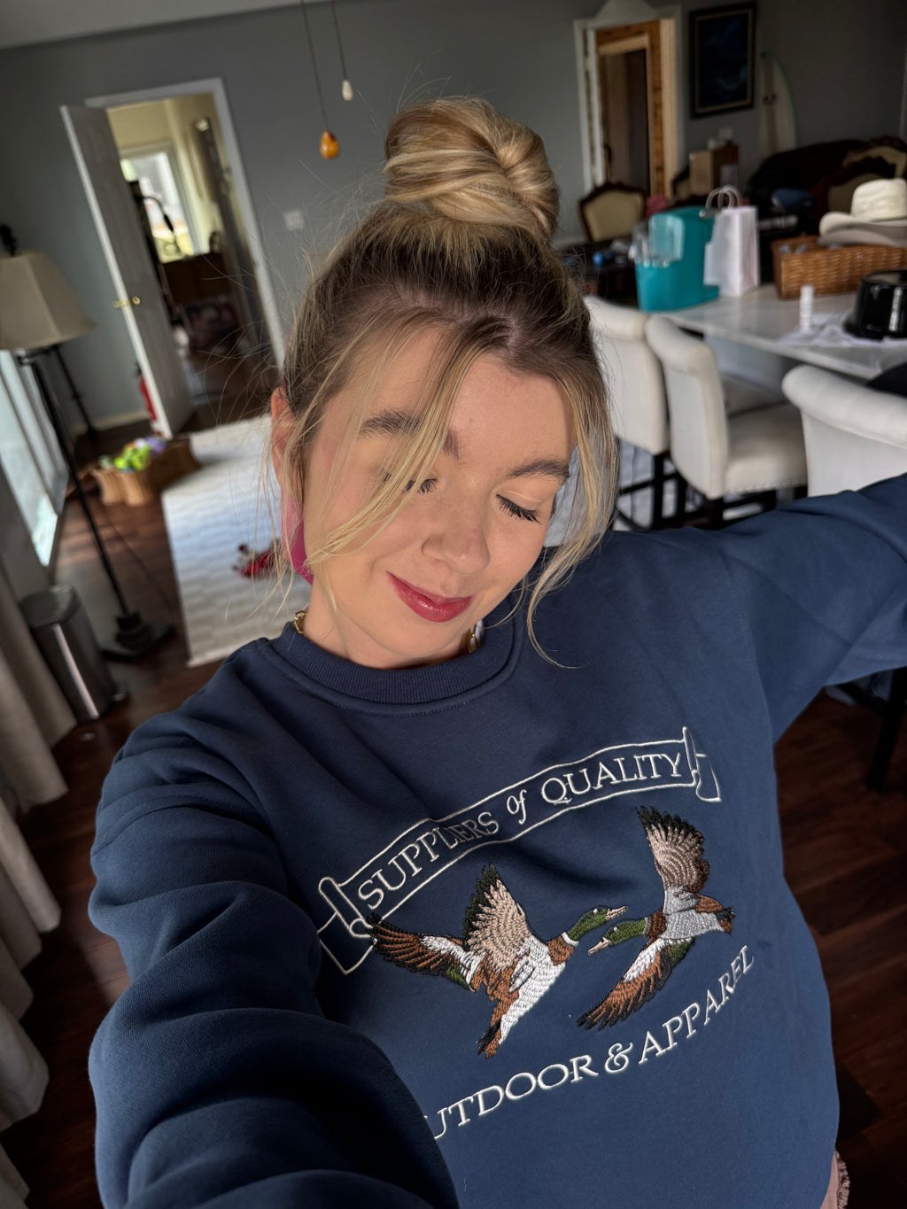 Outdoor Apparel Embroidered Pullover