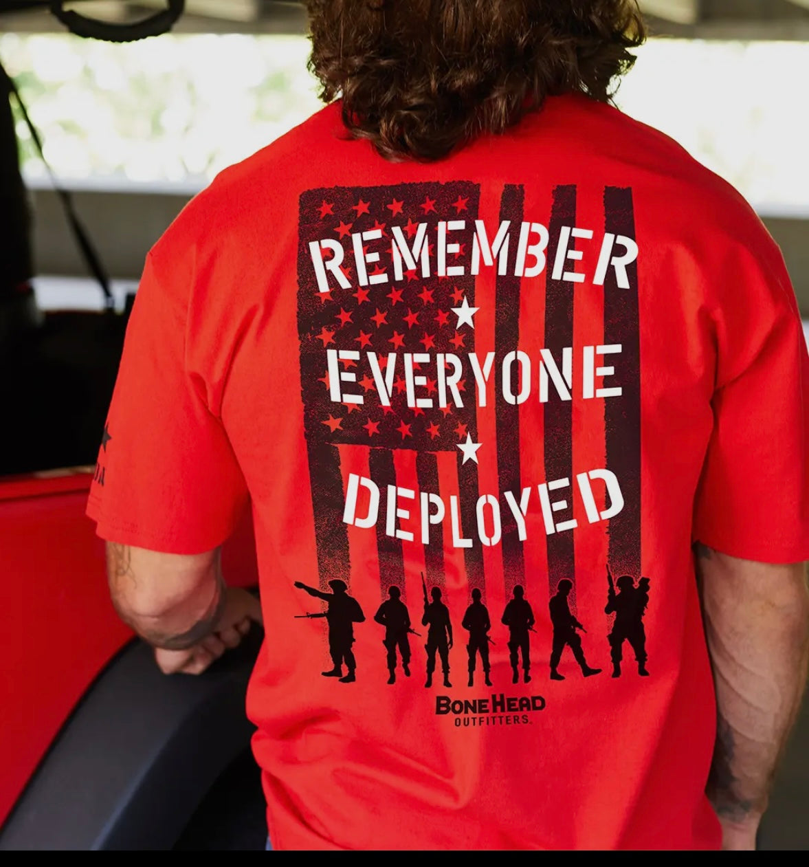 REMEMBER EVERYONE DEPLOYED RED tee