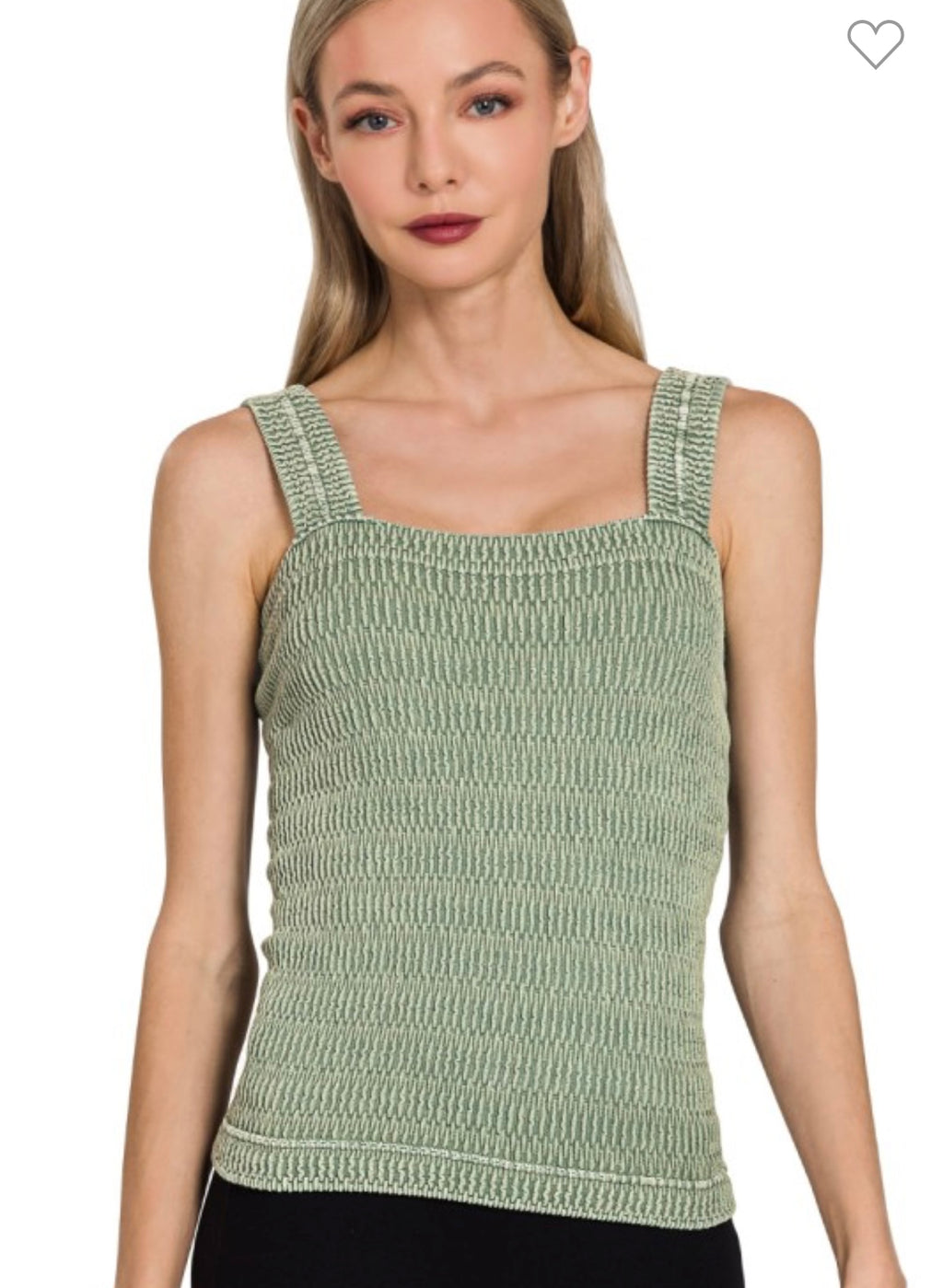 Scrunchie Tanks- 3 colors