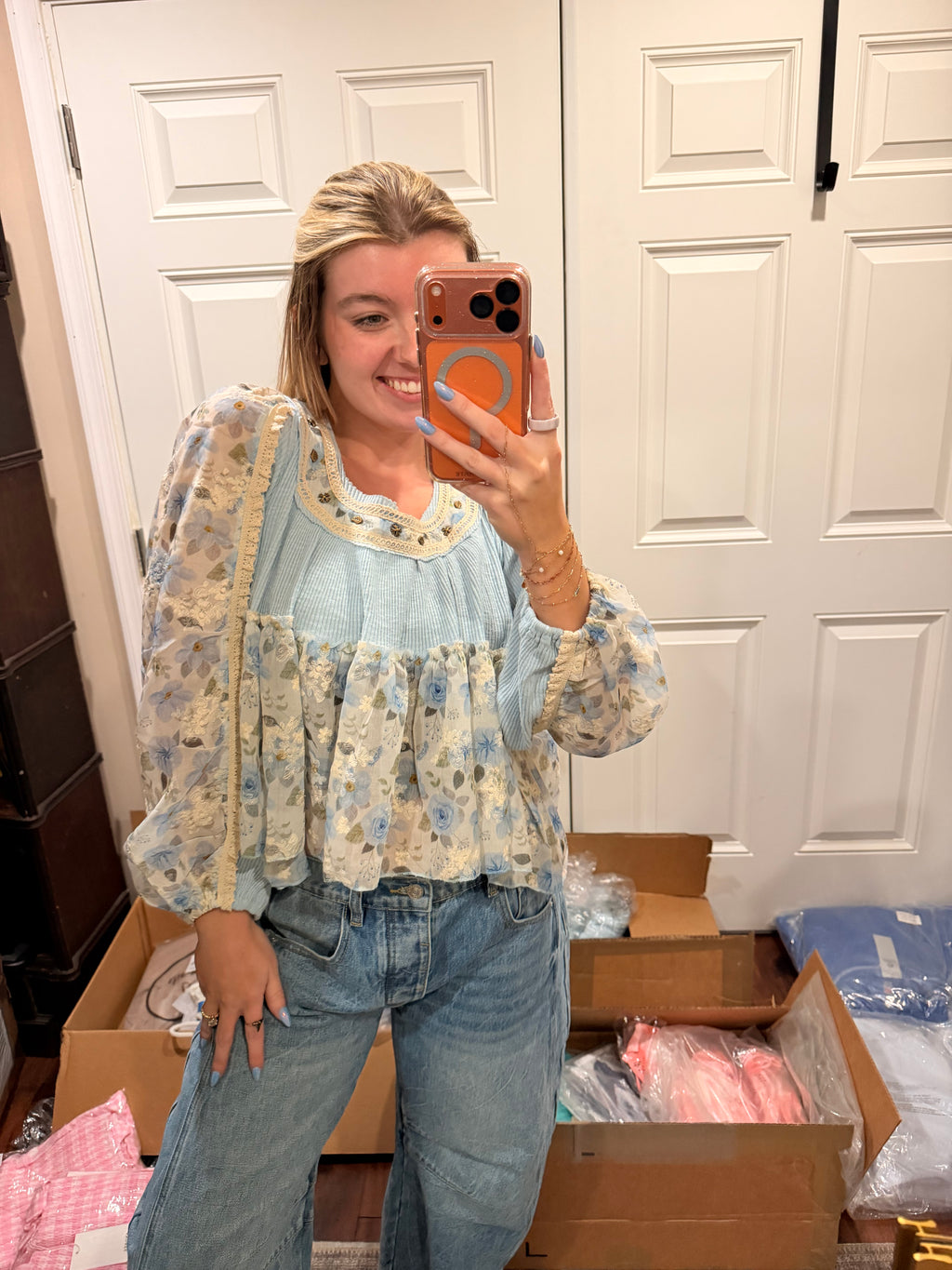 Bluebird Romance Top