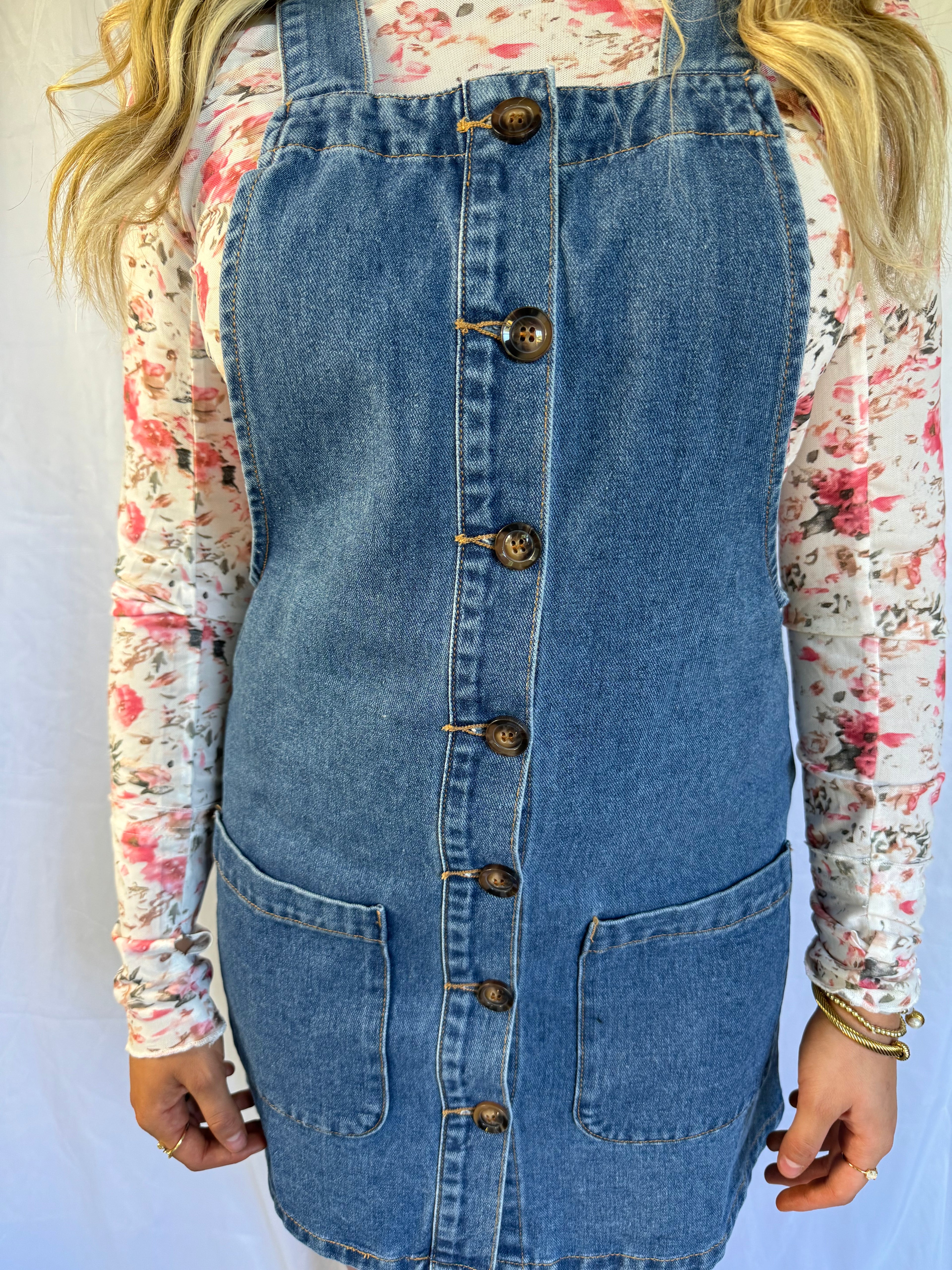 Denim Duke Overall Dress