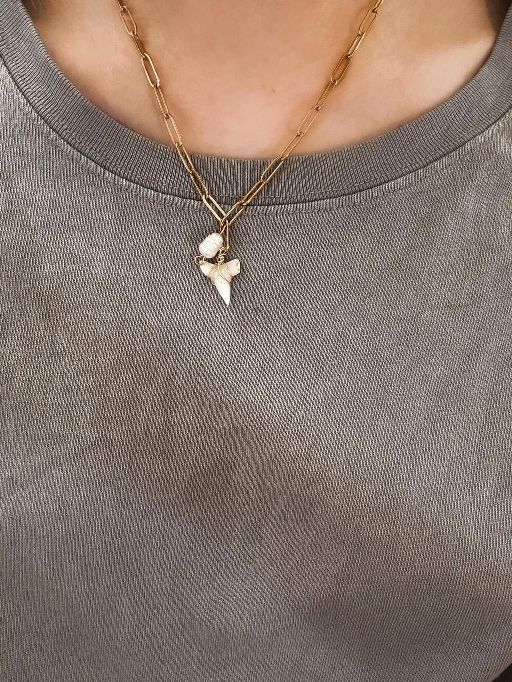 Shark tooth necklace
