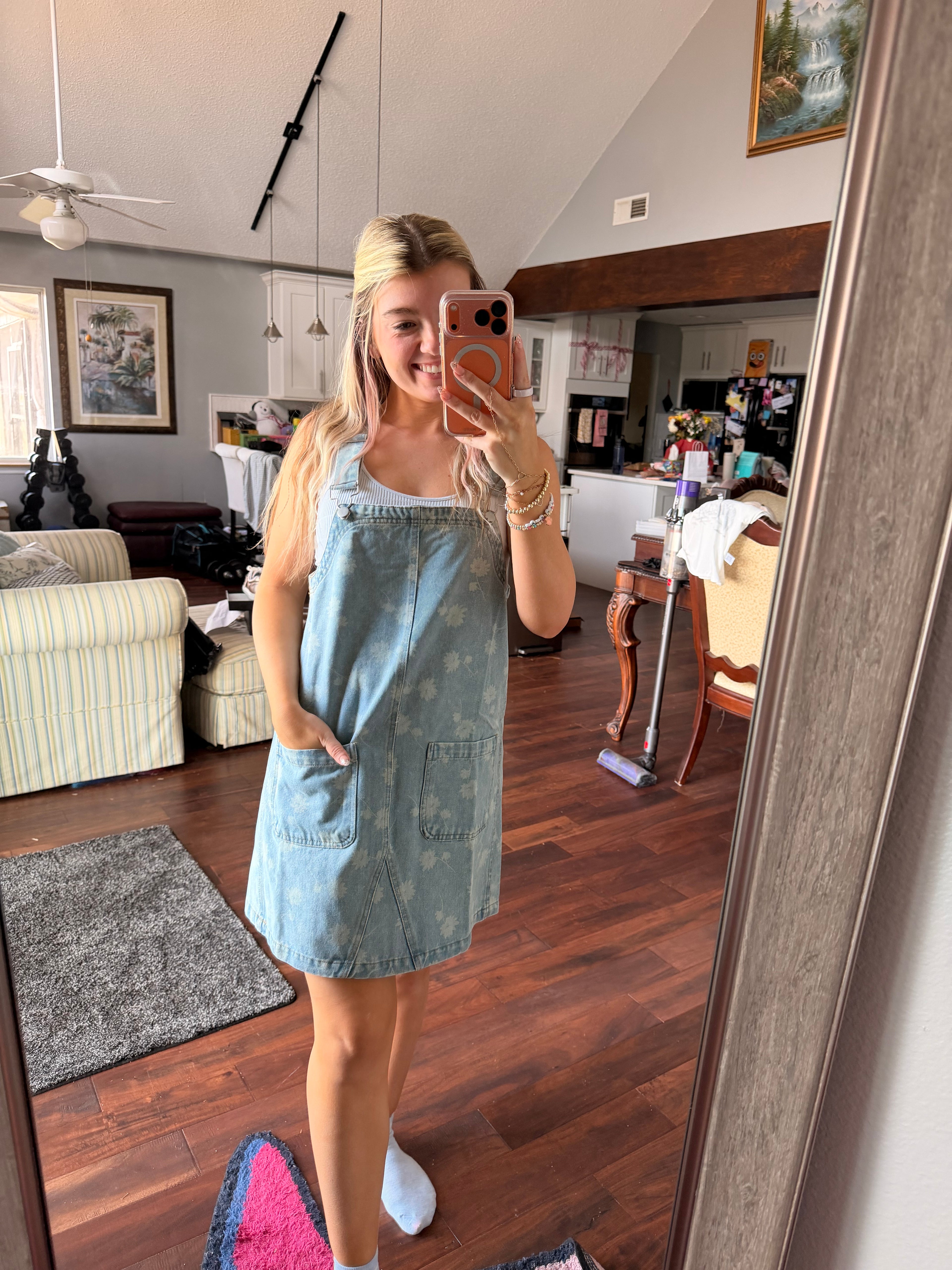 Blue Jean Baby Overall Dress