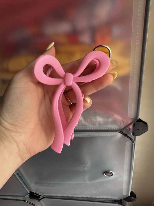 Pink Bow Clip