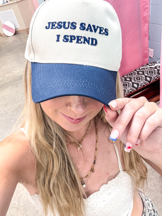 Jesus Saves I Spend Hat