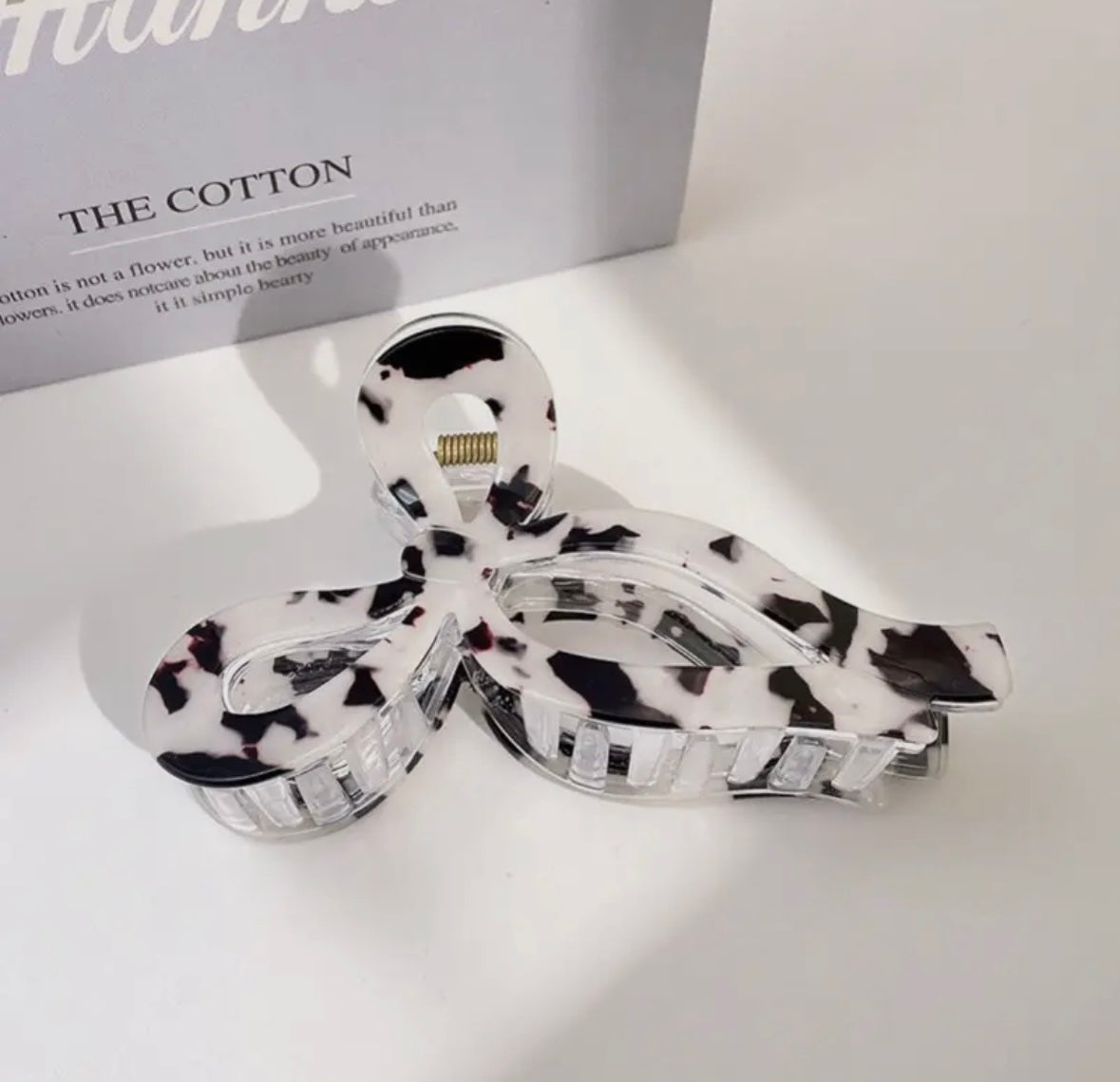 Jumbo Leopard Bow Clips