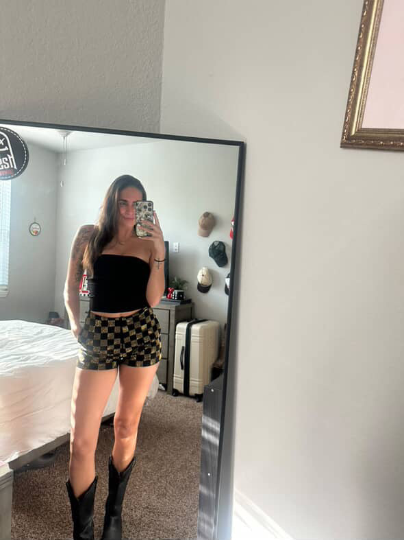Chinese Checkers Sparkle Shorts