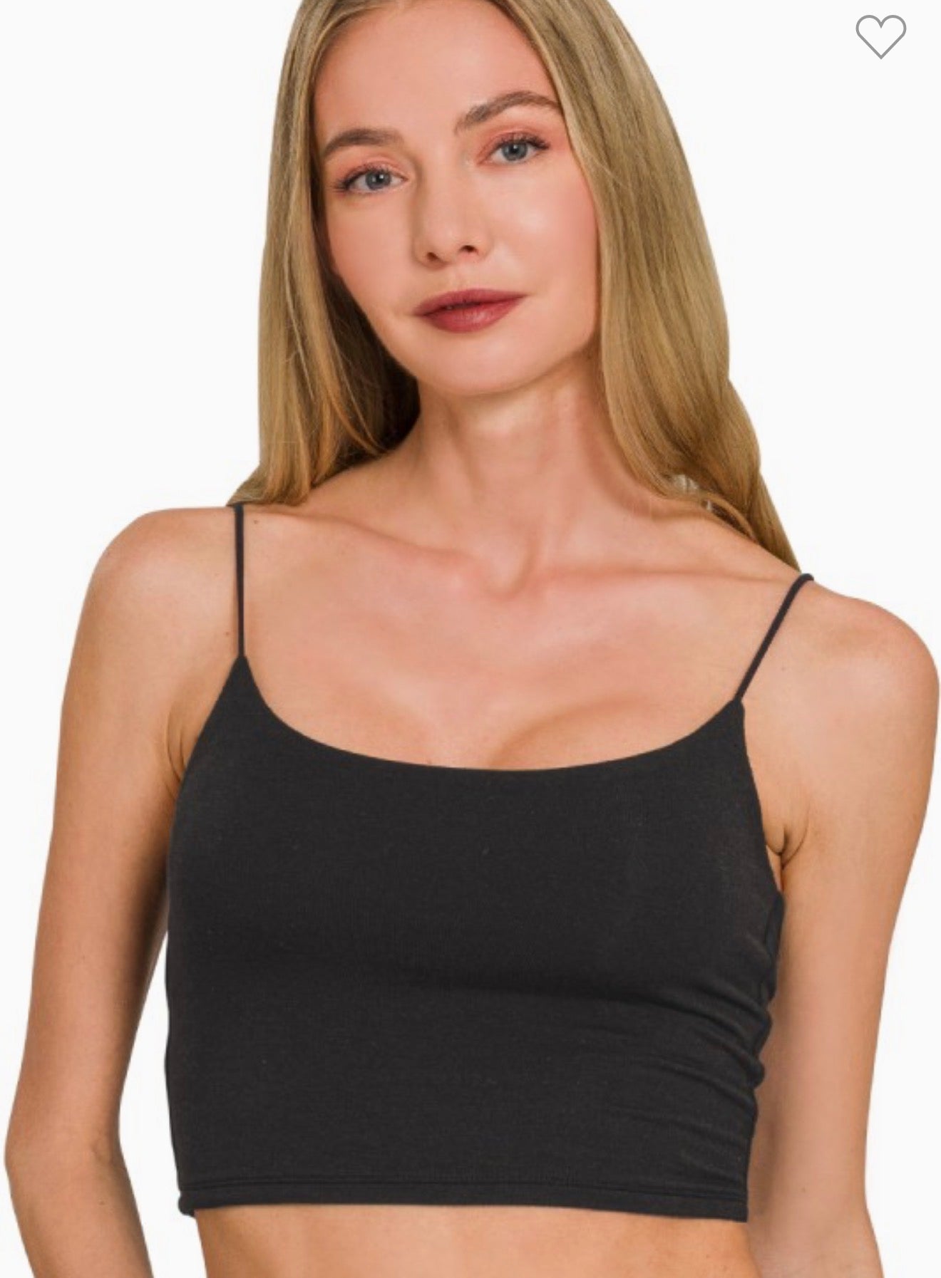 Basic Spaghetti Crop Tanks